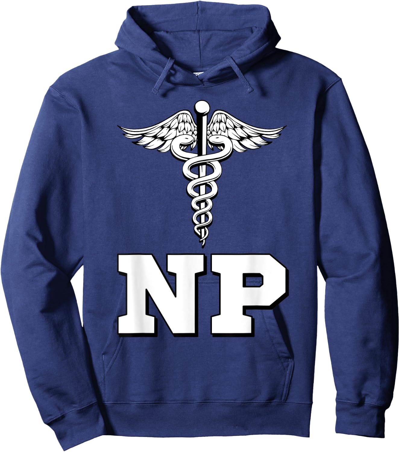 Caduceus NP Nurse Practitioner Inspired Gift Hoodie - Hoodie | Navy