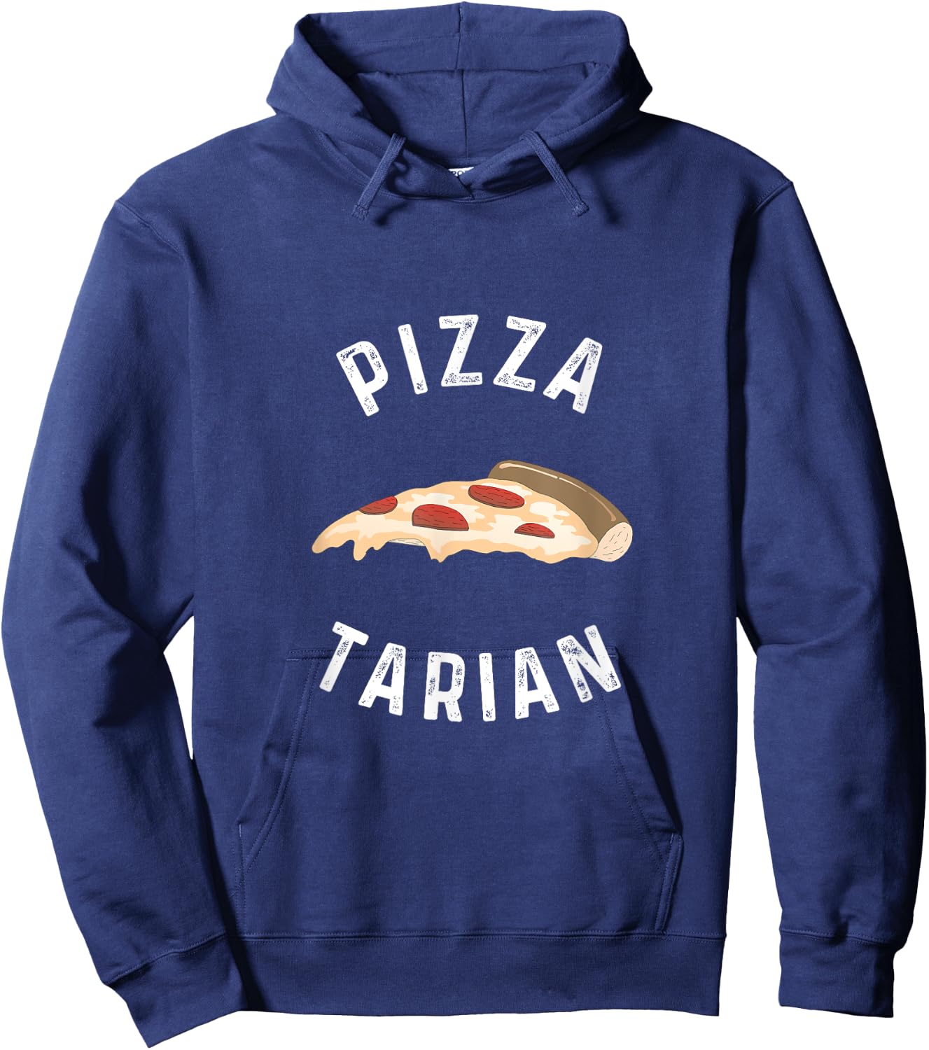 Pizzatarian T shirt Hoodie - Hoodie | Navy