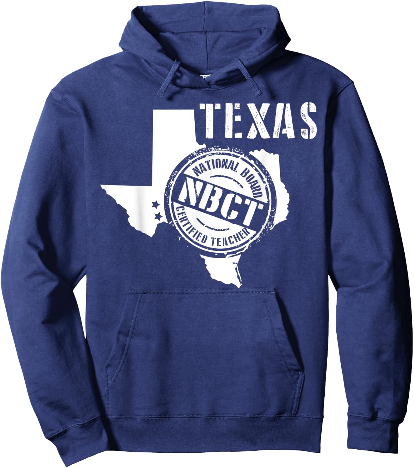 Texas National Board Certified Teacher NBCT Hoodie - Hoodie | Navy