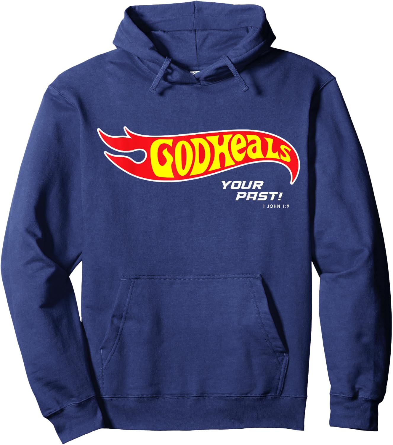 Christian Christmas gifts bible verse scriptures God Heals Hoodie - Hoodie | Navy