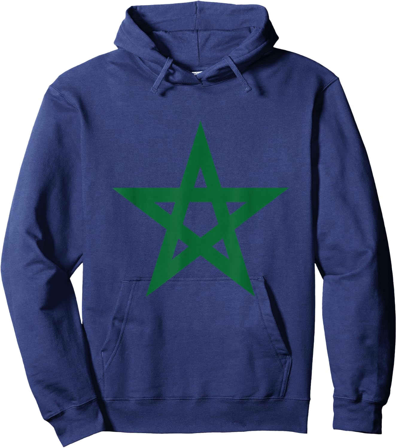 Morocco Moroccan Star Flag Football Jersey Hoodie - Hoodie | Navy