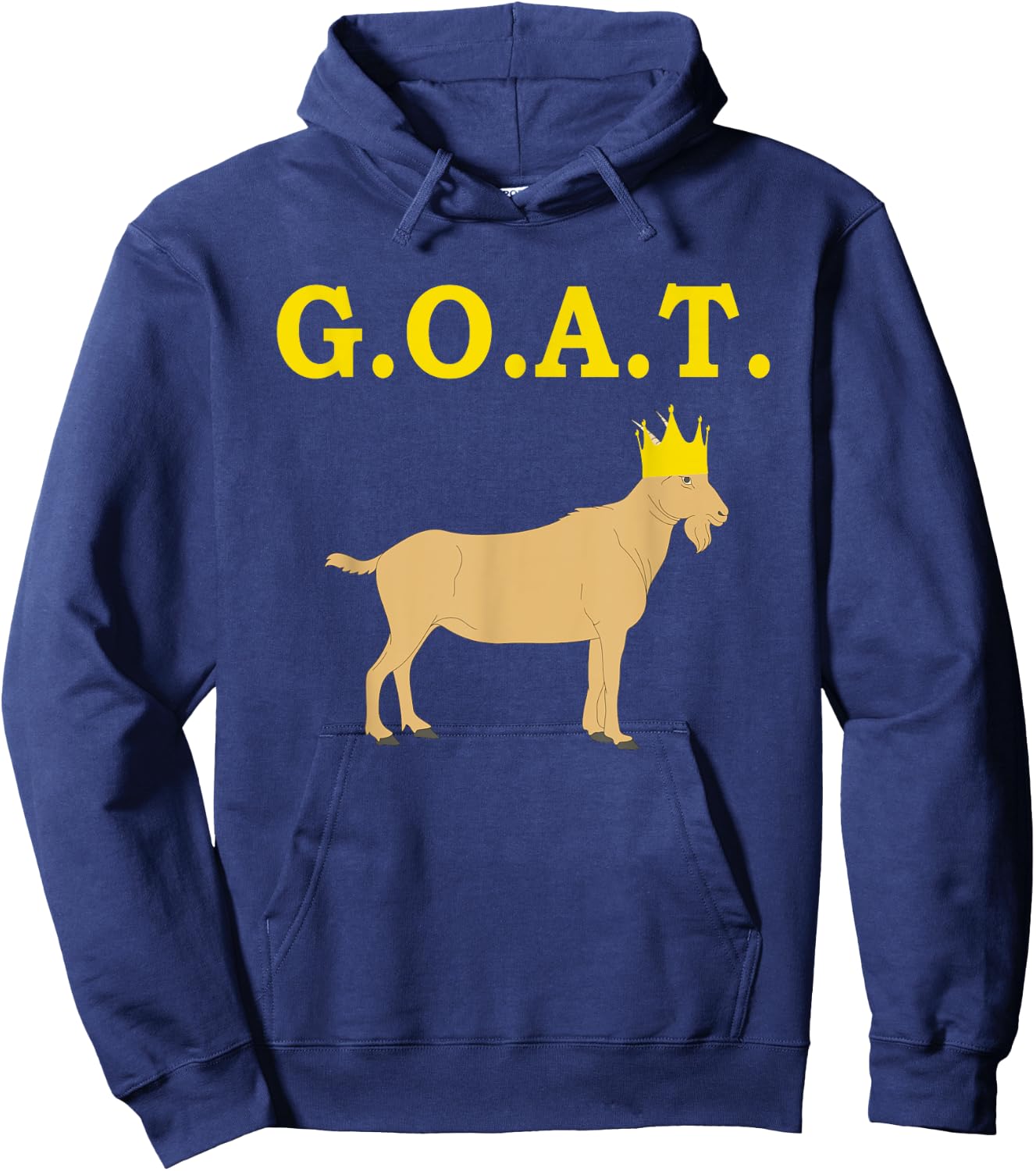 Greatest Of All Time G.O.A.T. Goat Hoodie - Hoodie | Navy