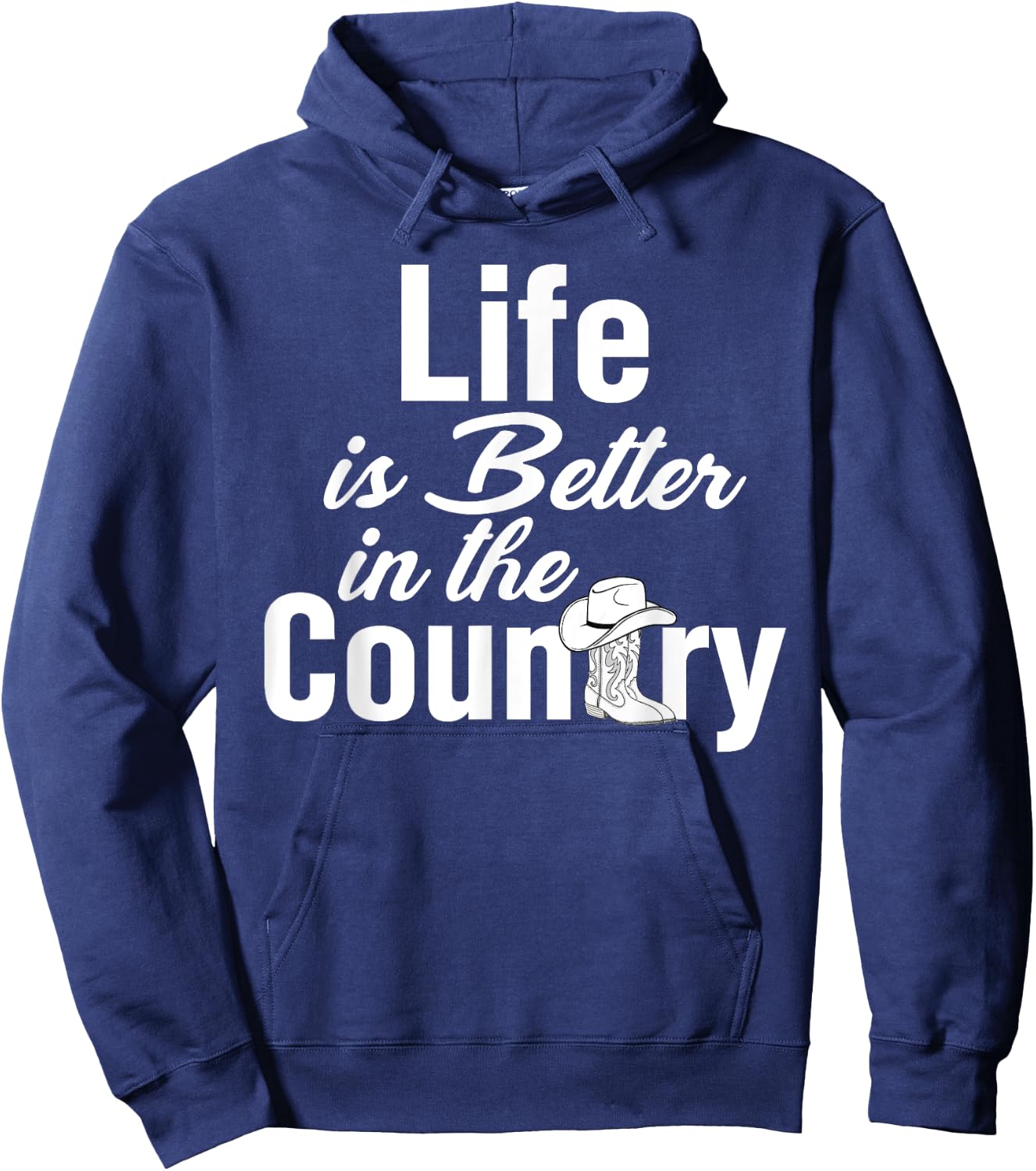 Life is Better in the Country Hoodie - Hoodie | Navy