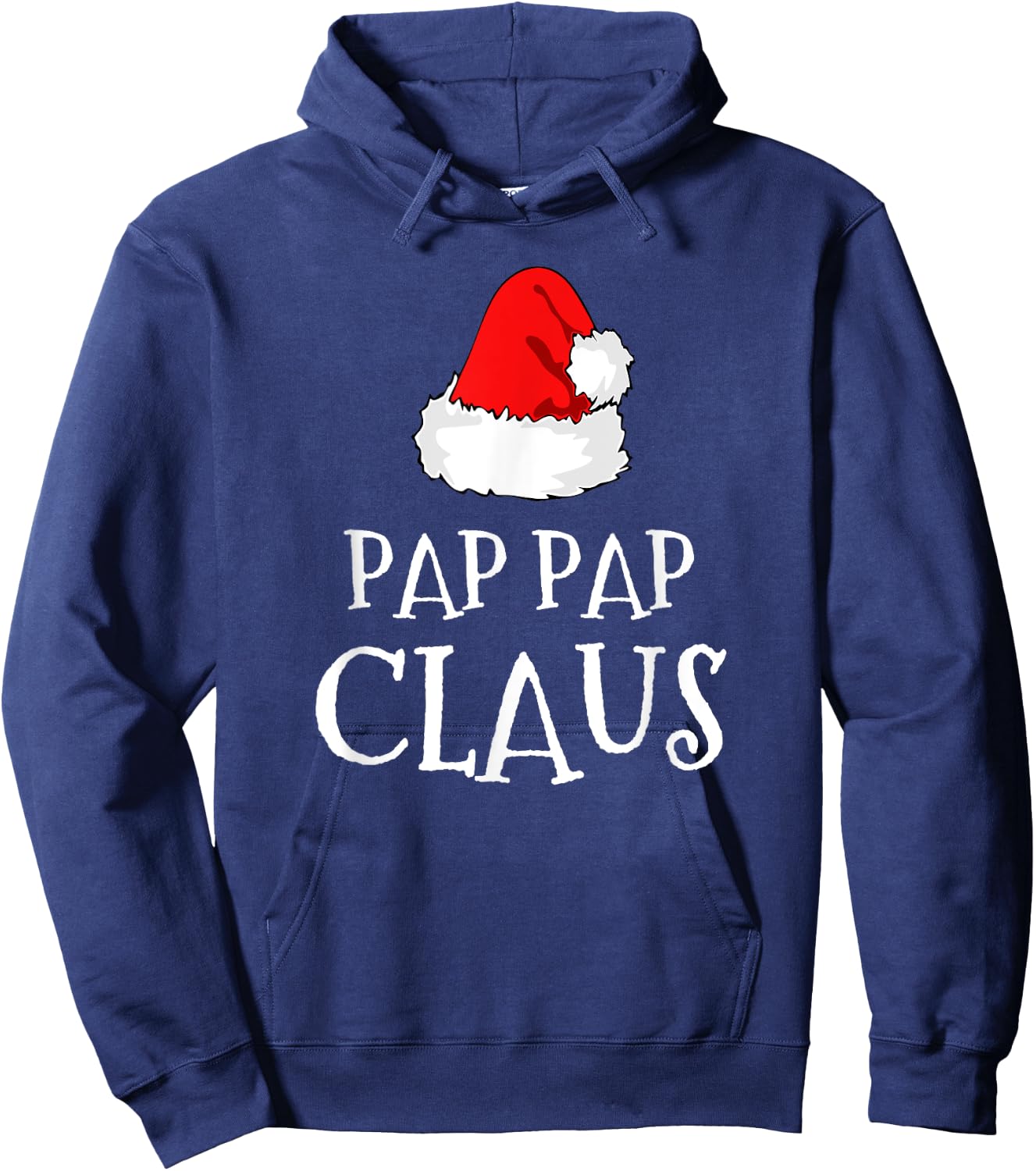 Pap-Pap Claus Christmas Santas Pajama Family Matching PapPap Hoodie - Hoodie | Navy