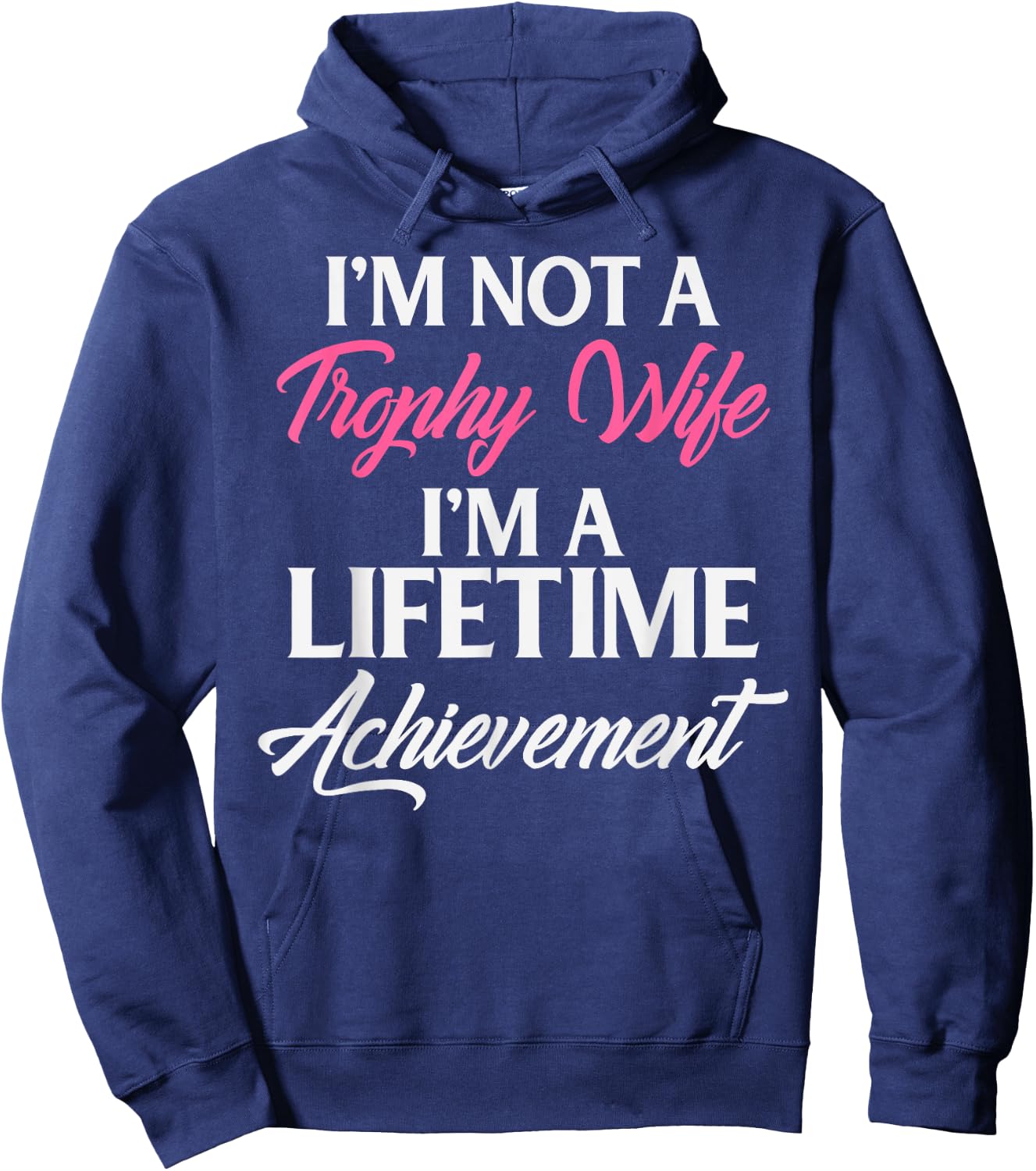 Trophy Gaming Wife Funny Mother Gift Hoodie - Hoodie | Navy