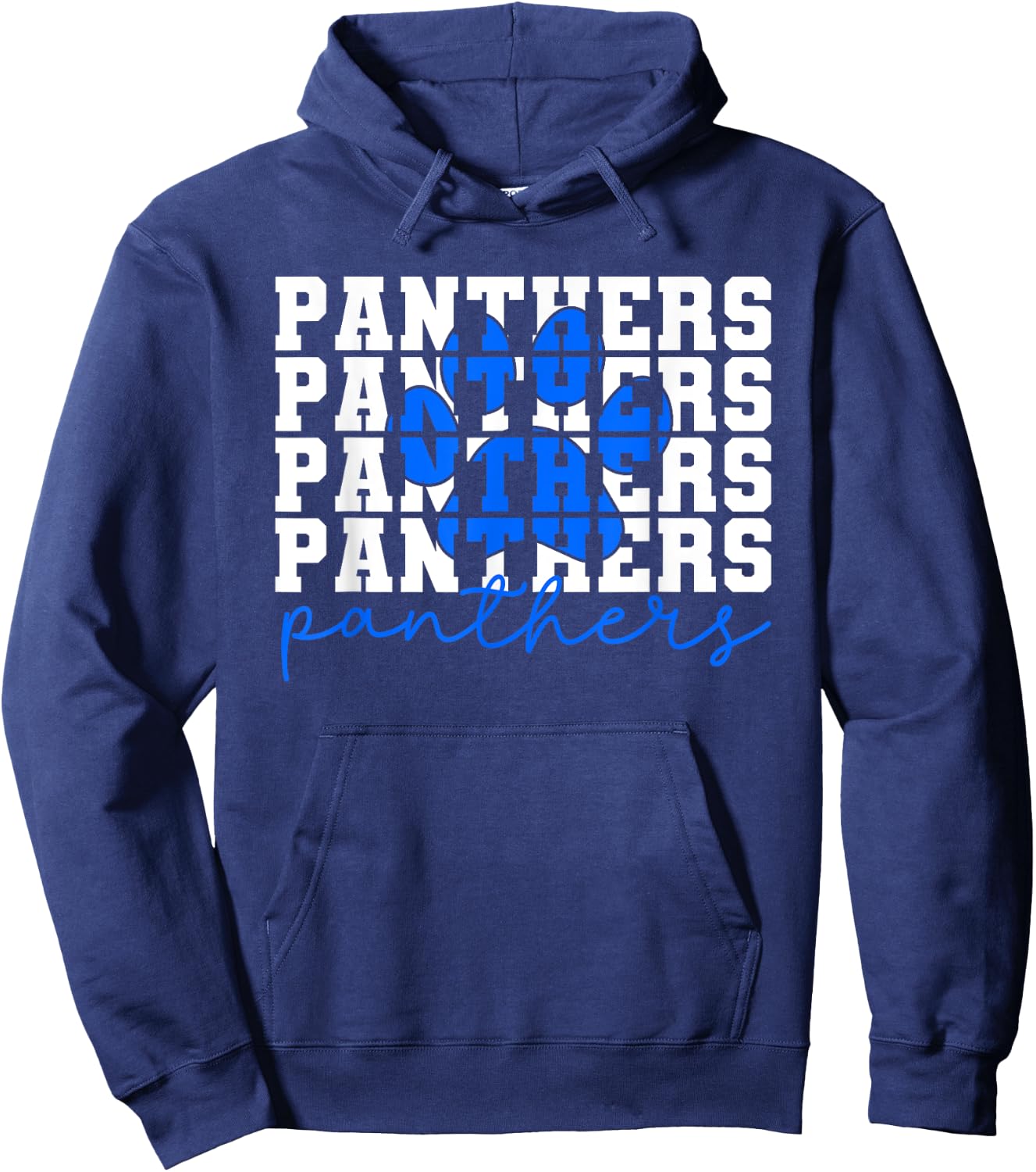 Vintage Panthers School Sports Name Spirit Go Back To School Hoodie - Hoodie | Navy
