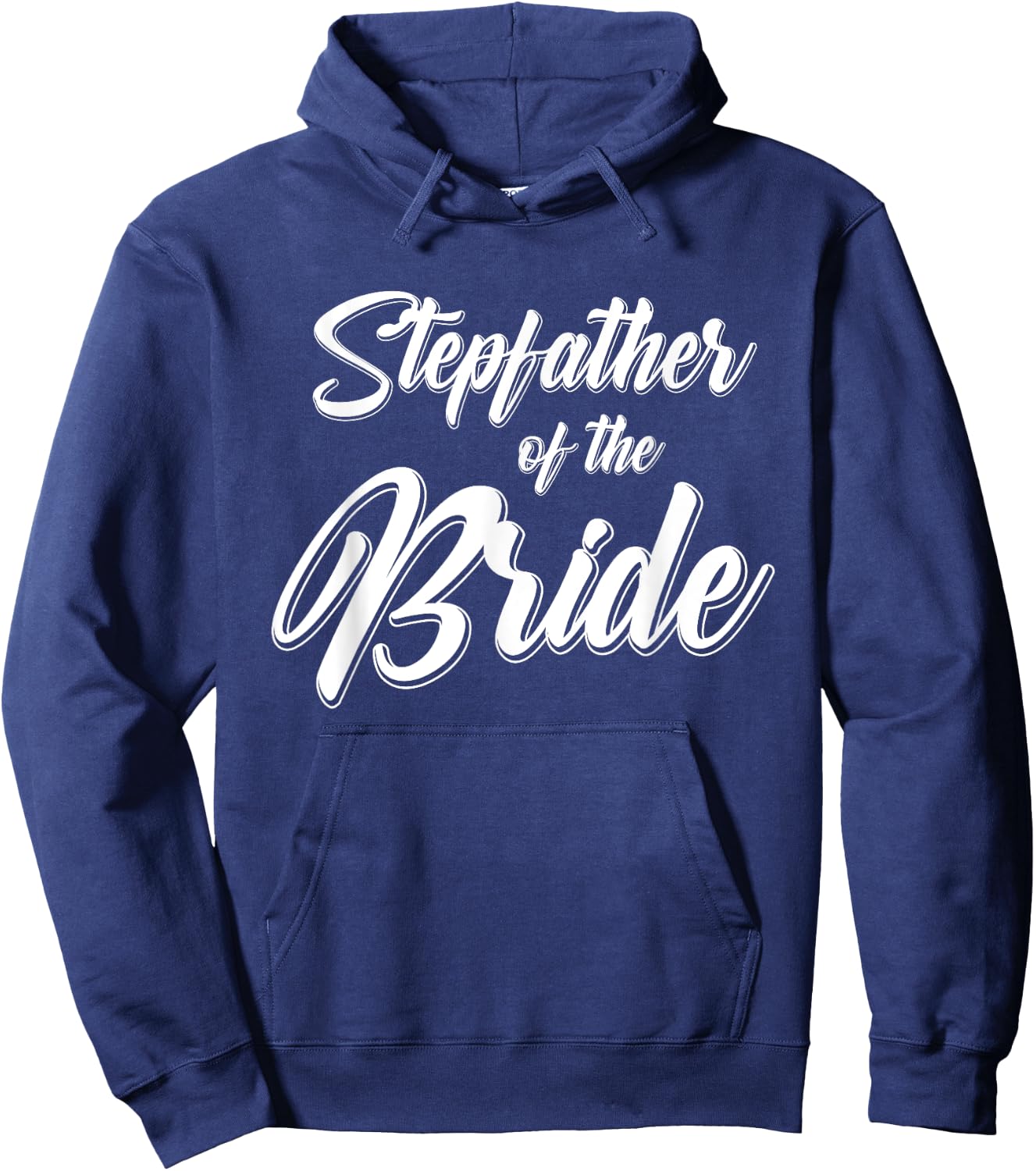 Stepfather of the Bride Wedding Reception Party Gift Dad Hoodie - Hoodie | Navy