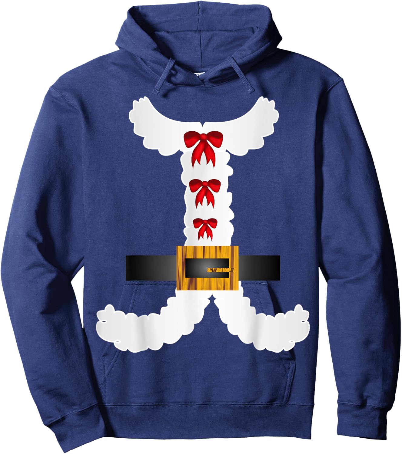 Cranberrysky Retro Cute Cartoon Christmas Mrs Claus - Women's Red Short Sleeve Classic Fit - Small Hoodie - Hoodie | Navy