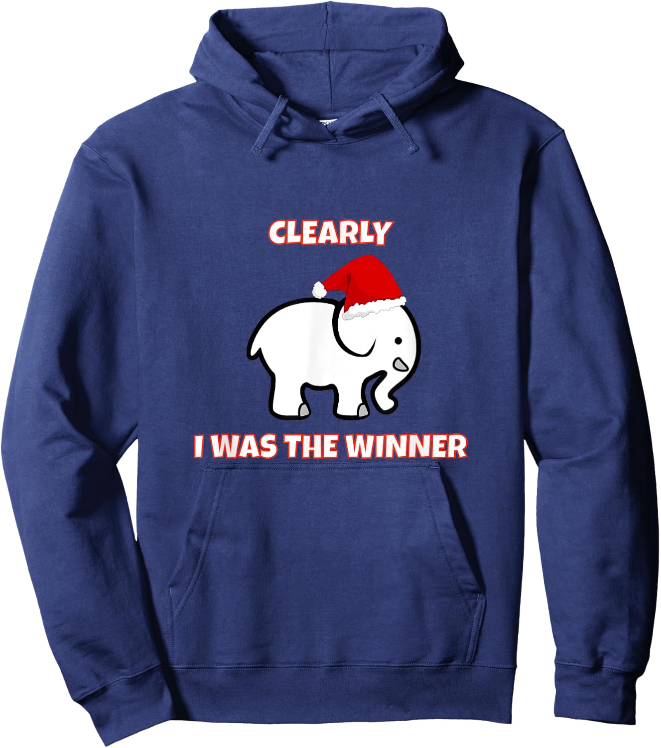 White Elephant Christmas 2017 Gift Exchange Contest Hoodie - Hoodie | Navy