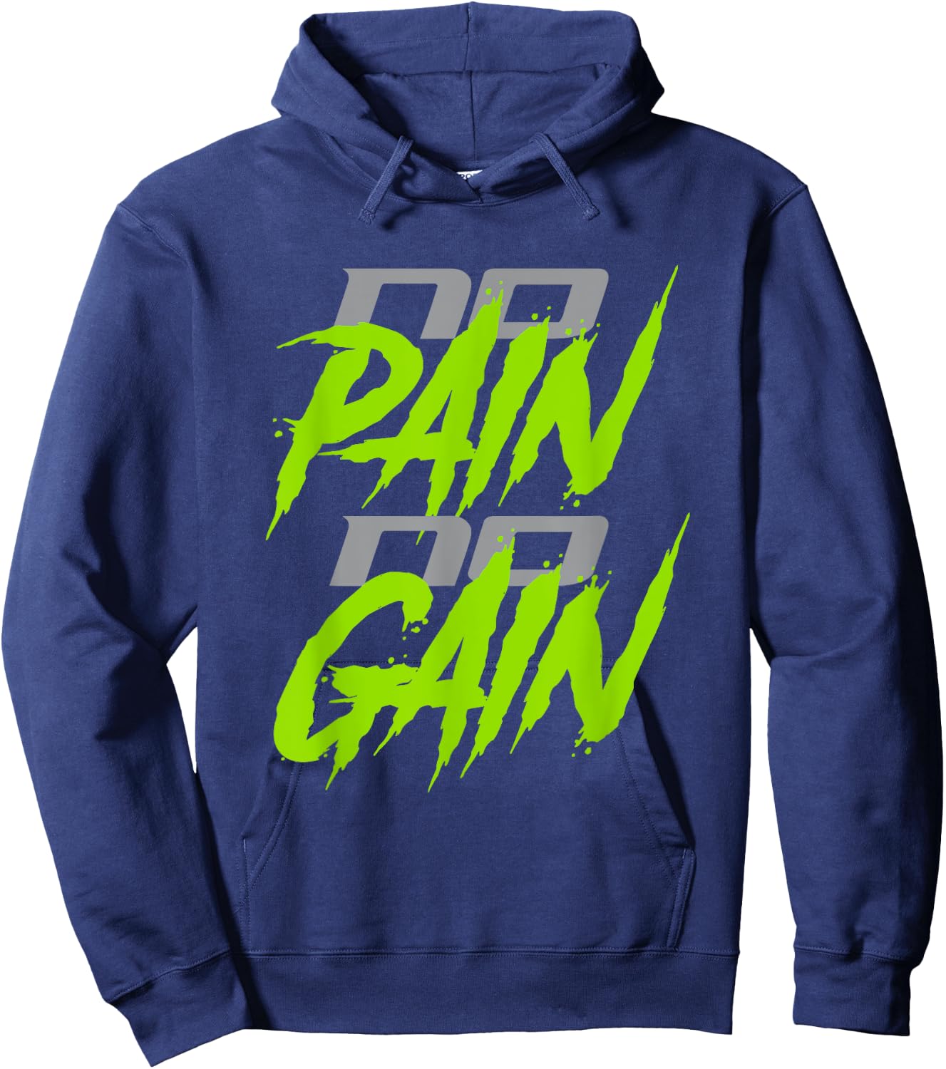 No Pain No Gain | Gym/Workout Hoodie - Hoodie | Navy