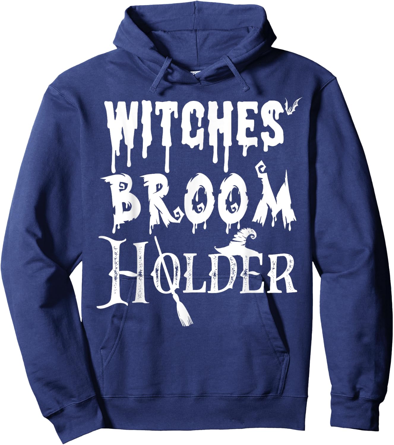 Halloween Security Shirt I Witches' Broom Holder Hoodie - Hoodie | Navy