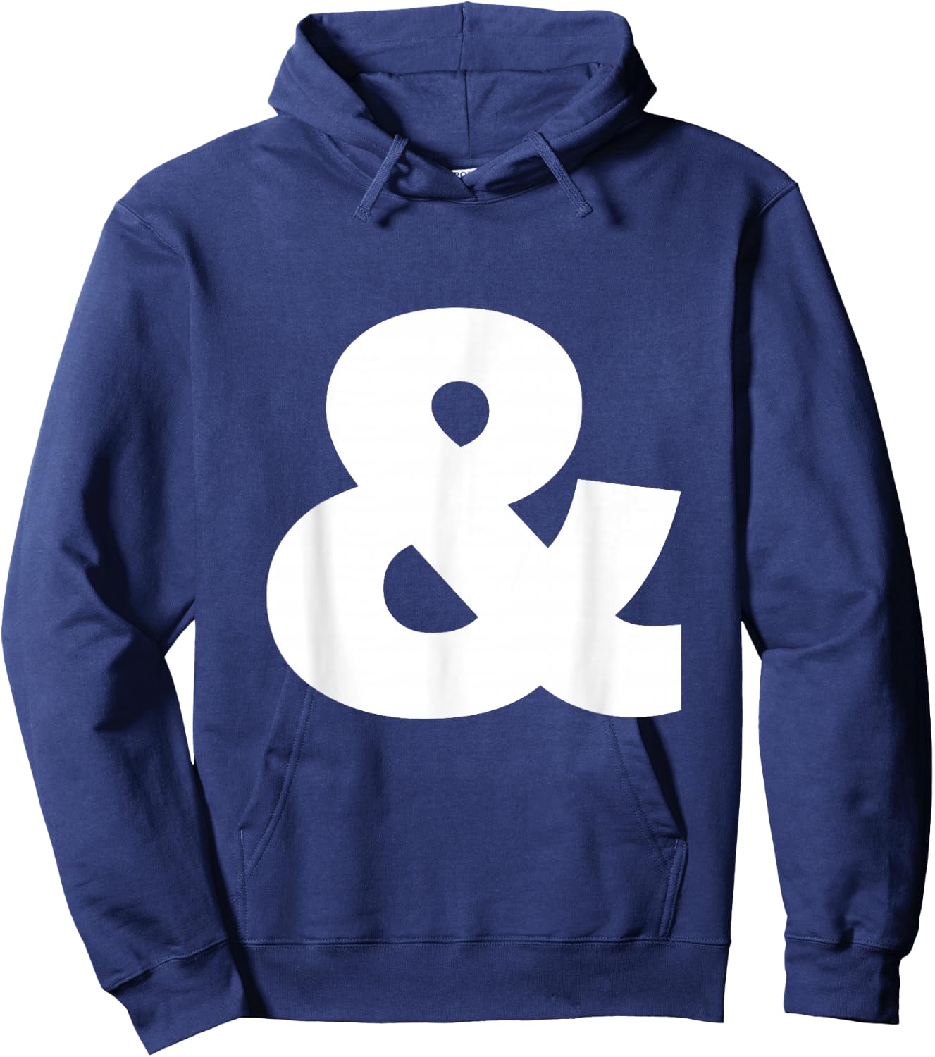 And sign & ampersand symbol, alphabet Initial shirt Hoodie - Hoodie | Navy
