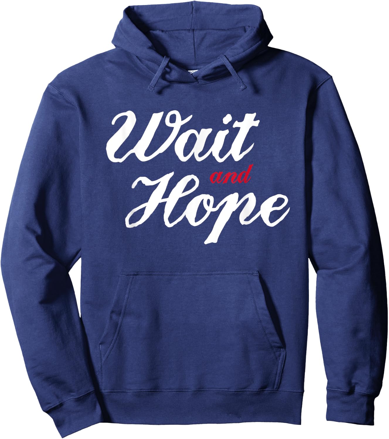 Wait and Hope - Count of Monte Cristo Book Quote T Shirt Hoodie - Hoodie | Navy