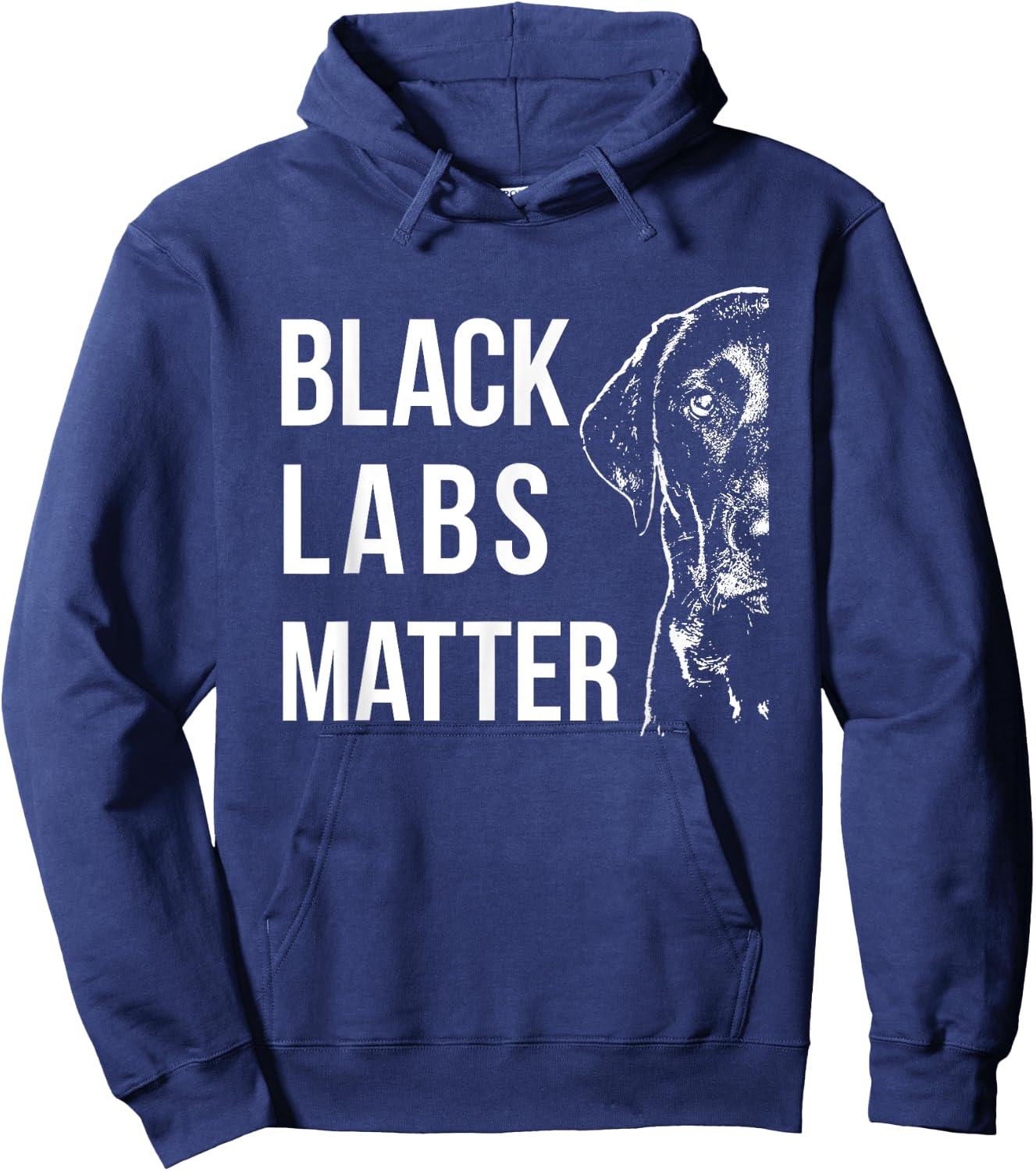 Labrador | Black Labs Matter Hoodie - Hoodie | Navy