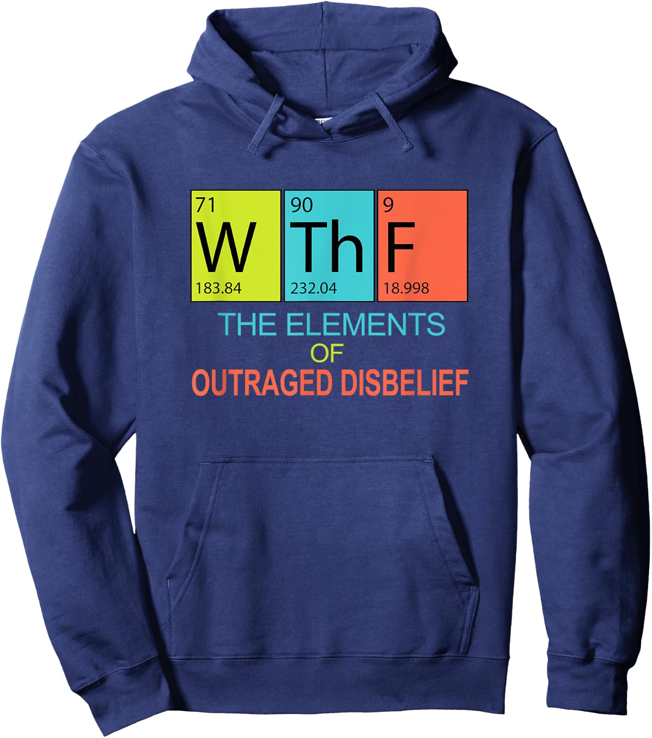 Funny Pro Science Pun Pro Democracy Political Periodic Table Hoodie - Hoodie | Navy
