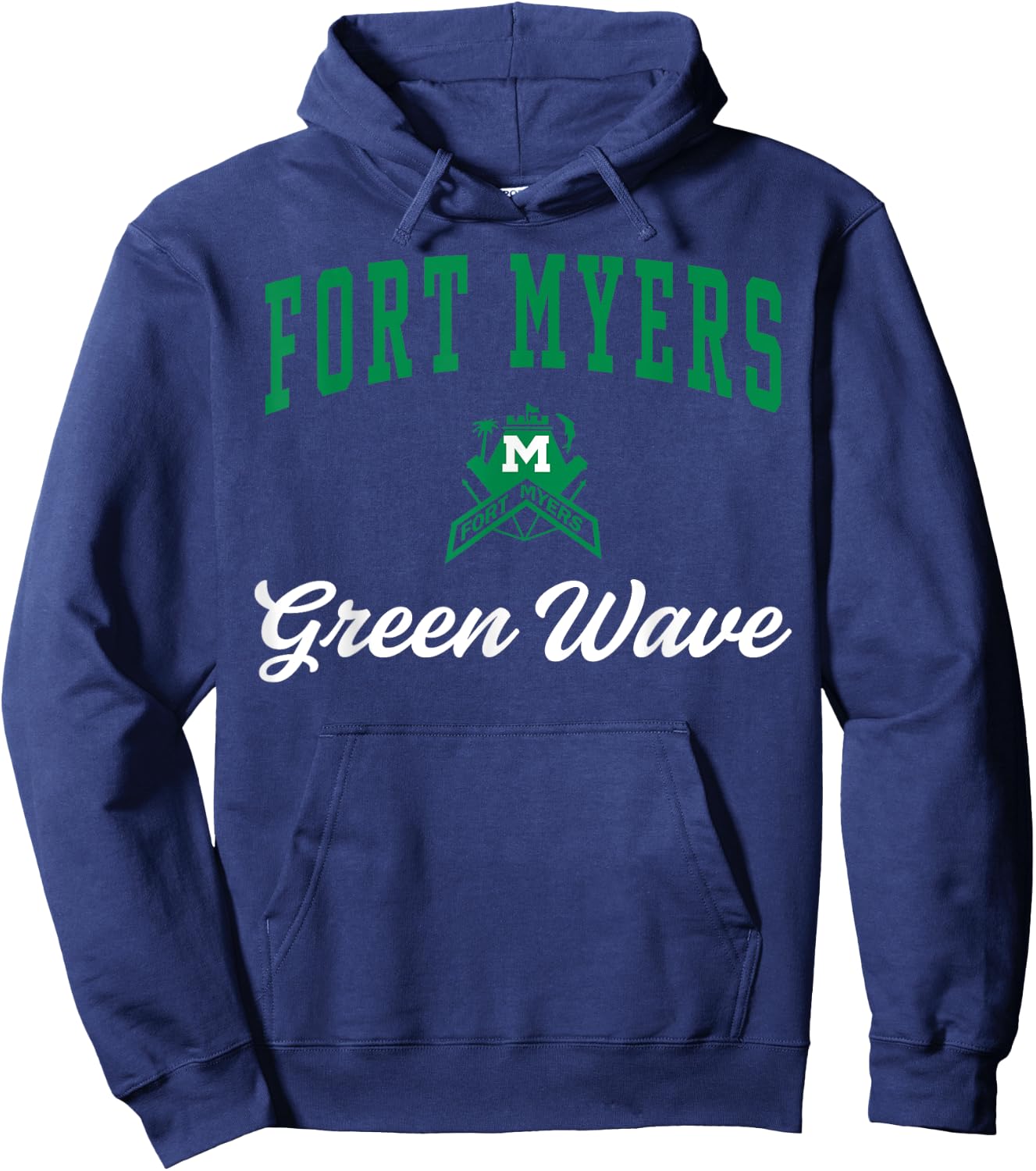 Fort Myers High School Green Wave C3 Hoodie - Hoodie | Navy
