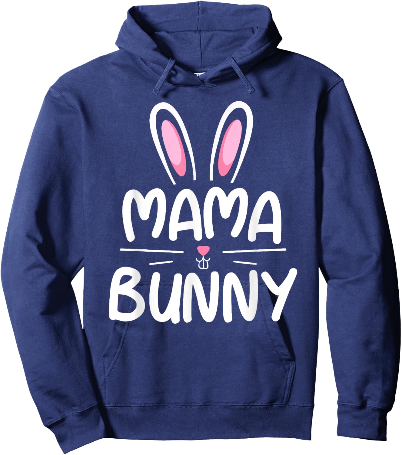 Mama Bunny Matching Family Easter Shirt Mom Gift Hoodie - Hoodie | Navy