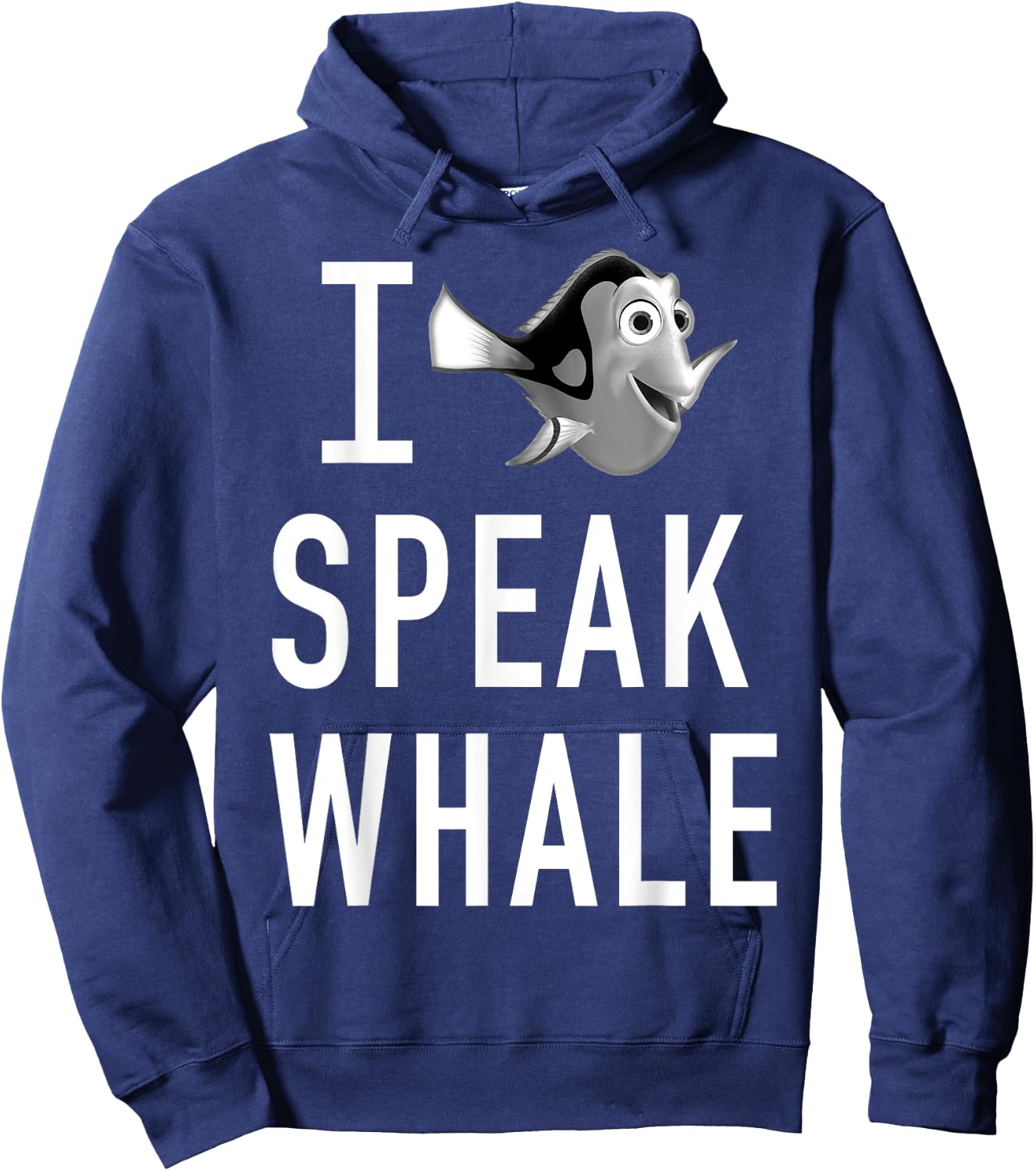 Disney Pixar Finding Dory I Speak Whale Bold Logo Hoodie - Hoodie | Navy