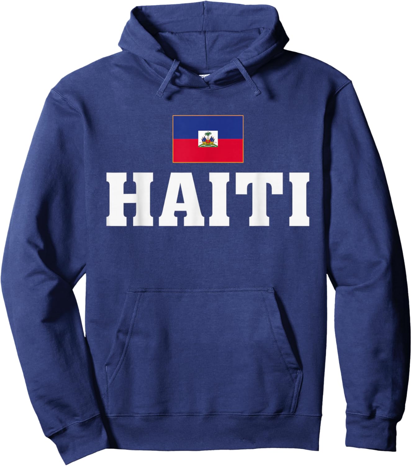 Haiti Flag Patriotic Country Roots Souvenir Hoodie - Hoodie | Navy