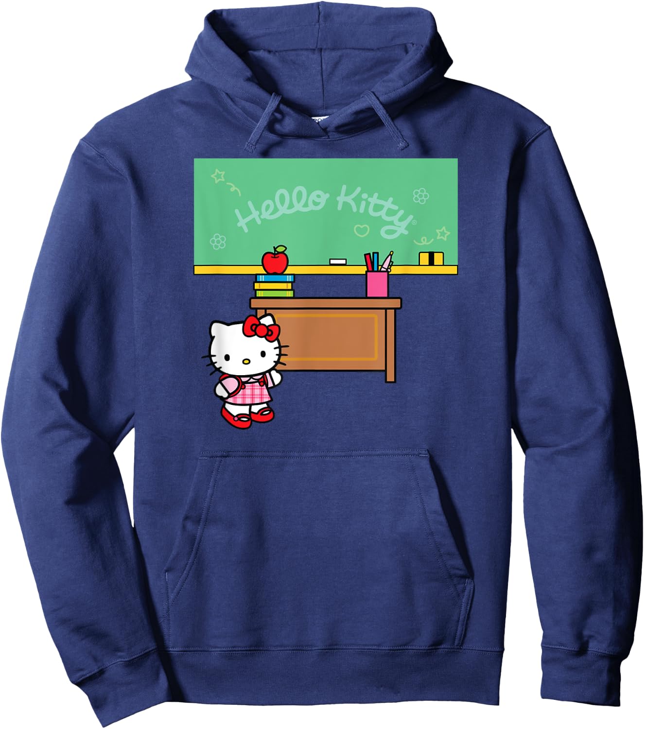Hello Kitty Classroom Teacher School Men Women Girls Kids Hoodie - Hoodie | Navy