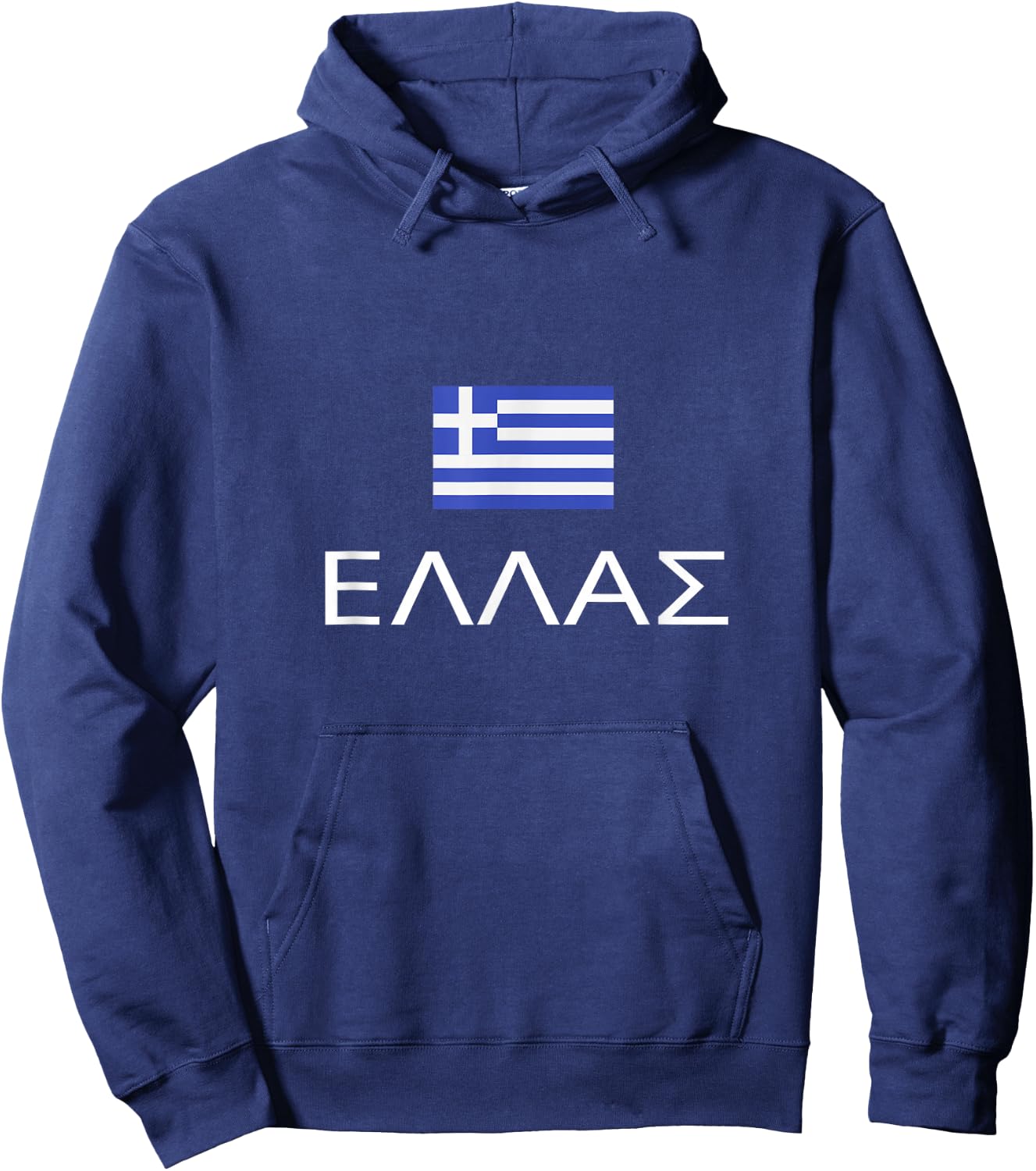 Greek Flag Proud Ellas Hellas Greece Patriot Hellenic Pride Hoodie - Hoodie | Navy