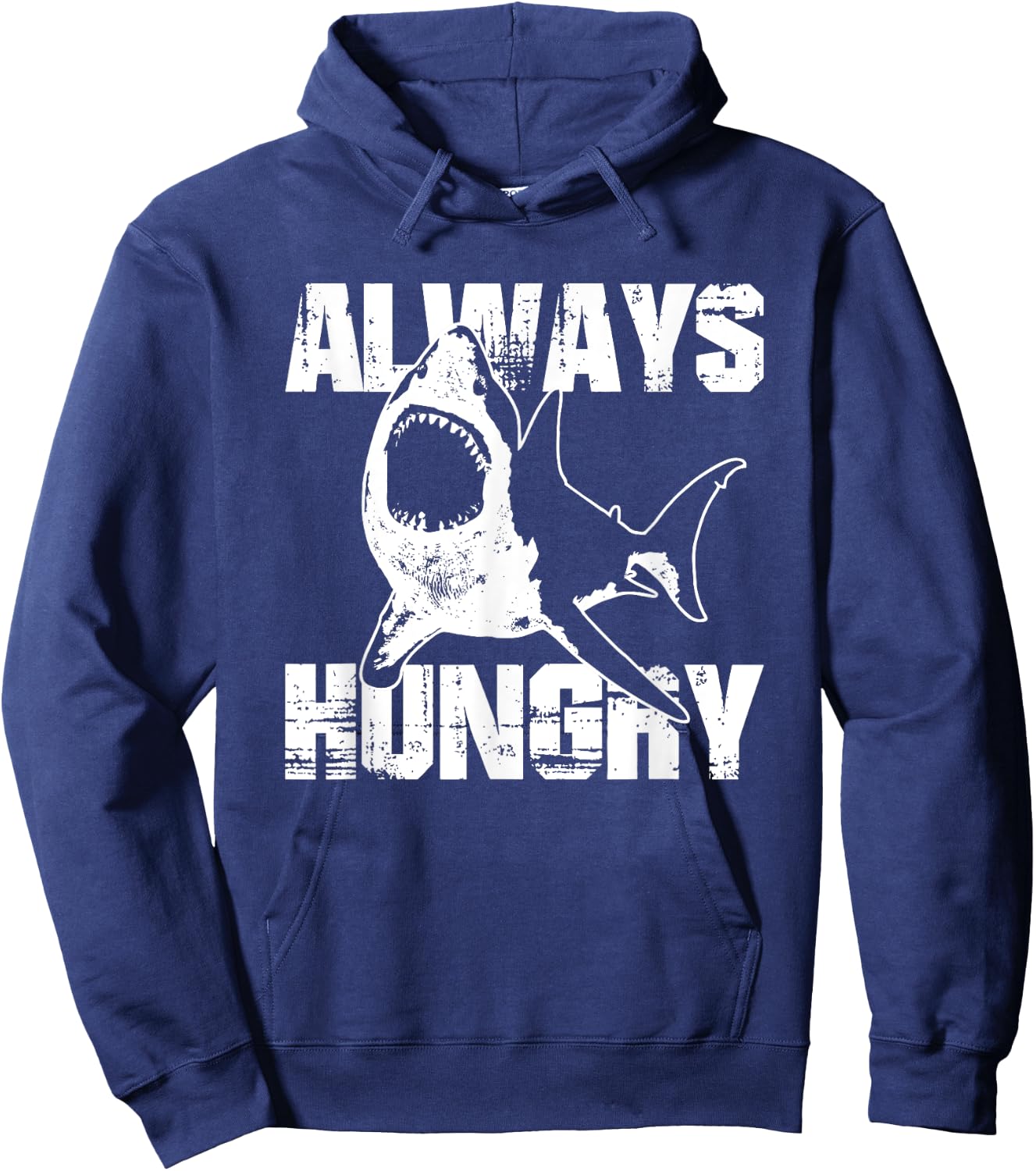 Shirts For Kids Always Hungry Shark Shirt Kids Clothes Hoodie - Hoodie | Navy