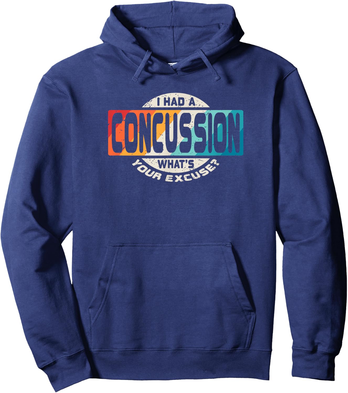Concussion T Shirt Brain Head Injury Get Well Soon Gift Hoodie - Hoodie | Navy