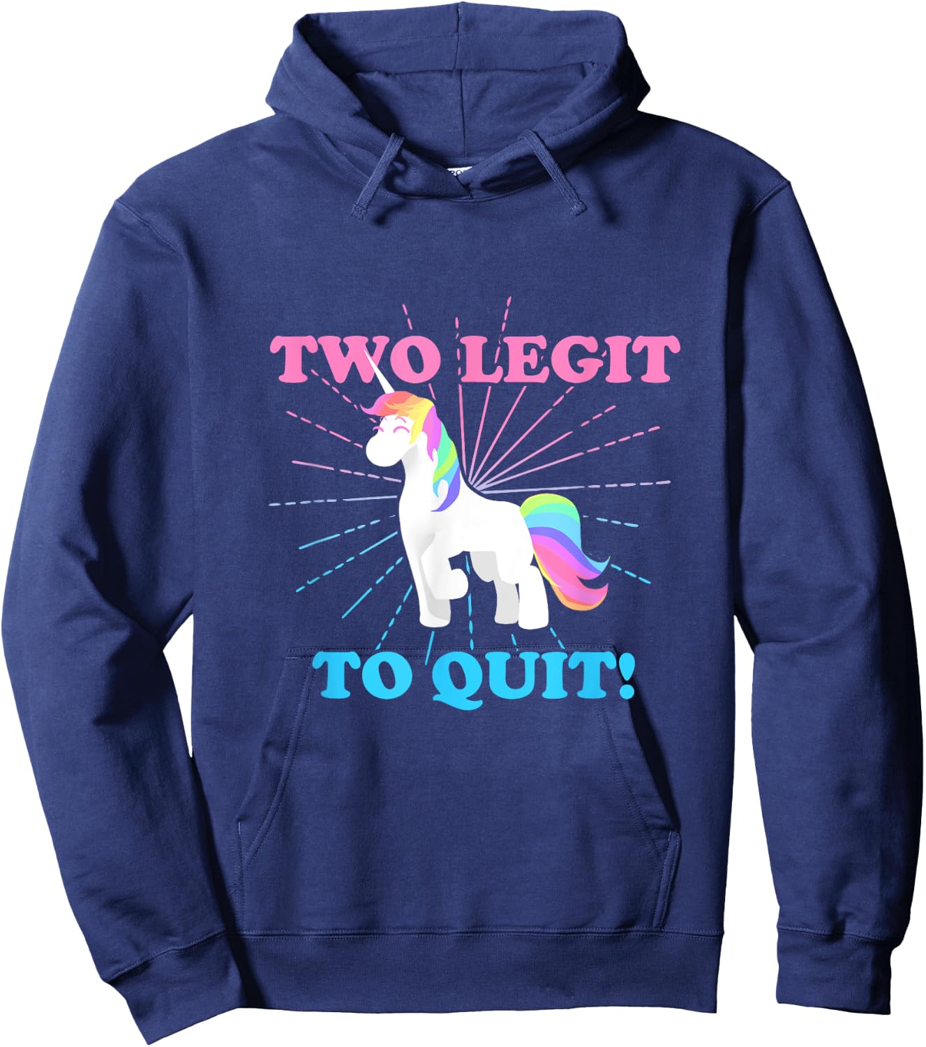 Two legit 2 to quit date of birth Gift Vintage retro Hoodie - Hoodie | Navy