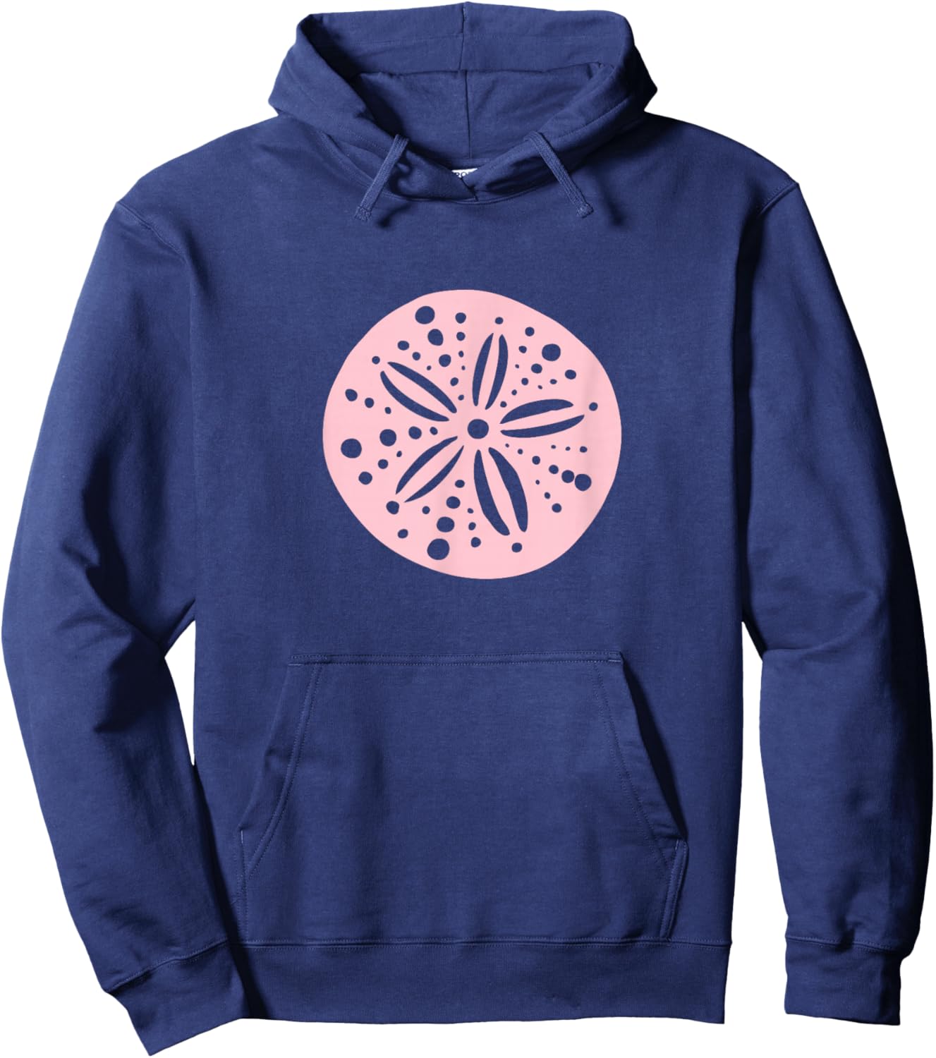 Pink Silver Sand Dollar Nautical Beachy Summer Hoodie - Hoodie | Navy
