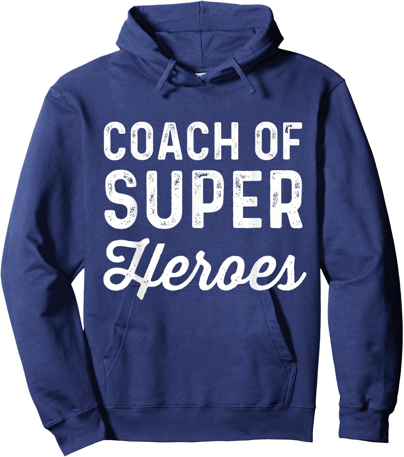 Coach Of Super Heroes | Funny Fitness Trainer Movie Shirt Hoodie - Hoodie | Navy