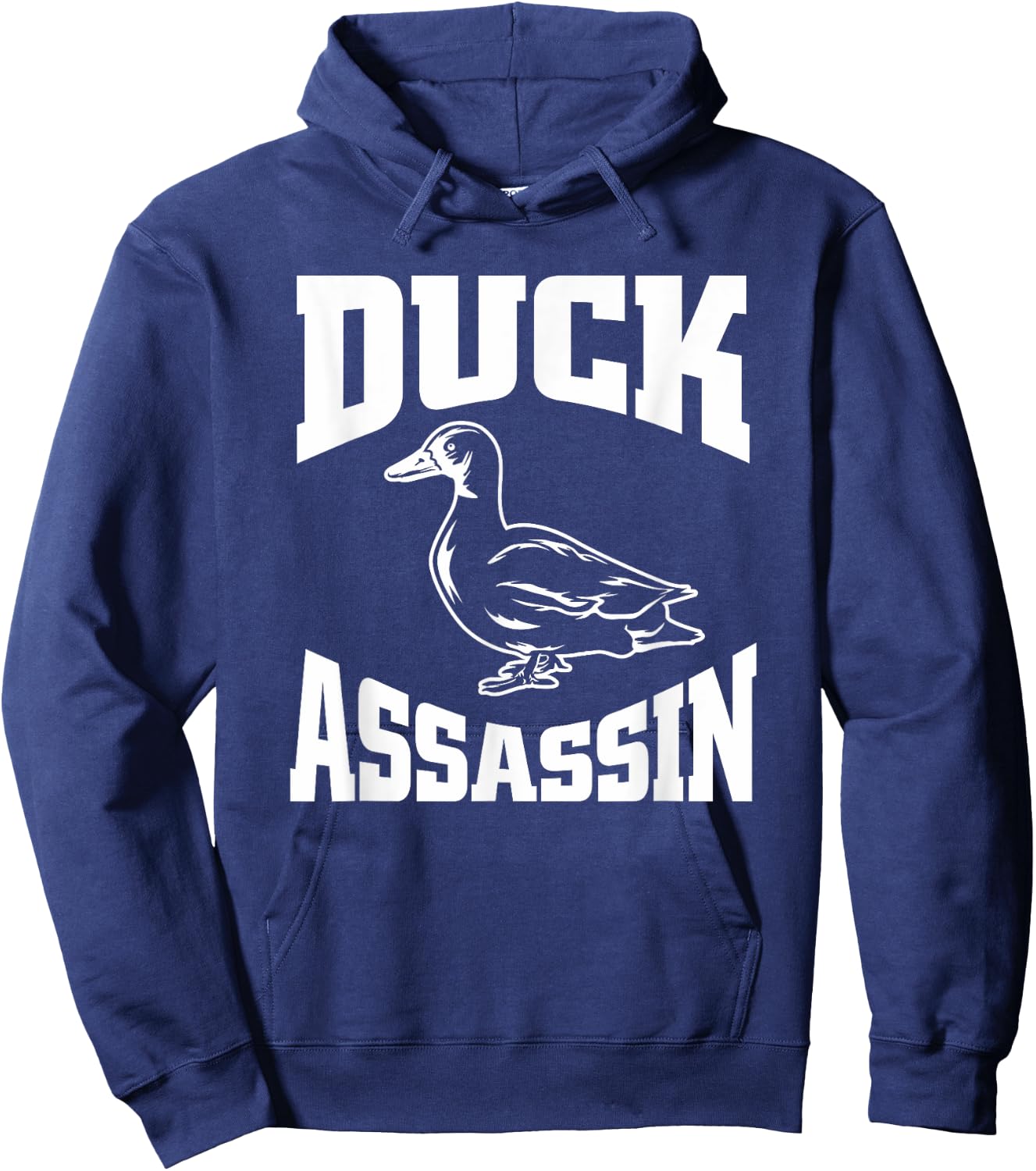 Duck Assassin Hunting T Shirt Hoodie - Hoodie | Navy