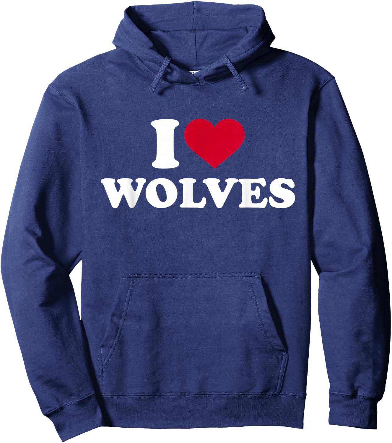 I love wolves Hoodie - Hoodie | Navy