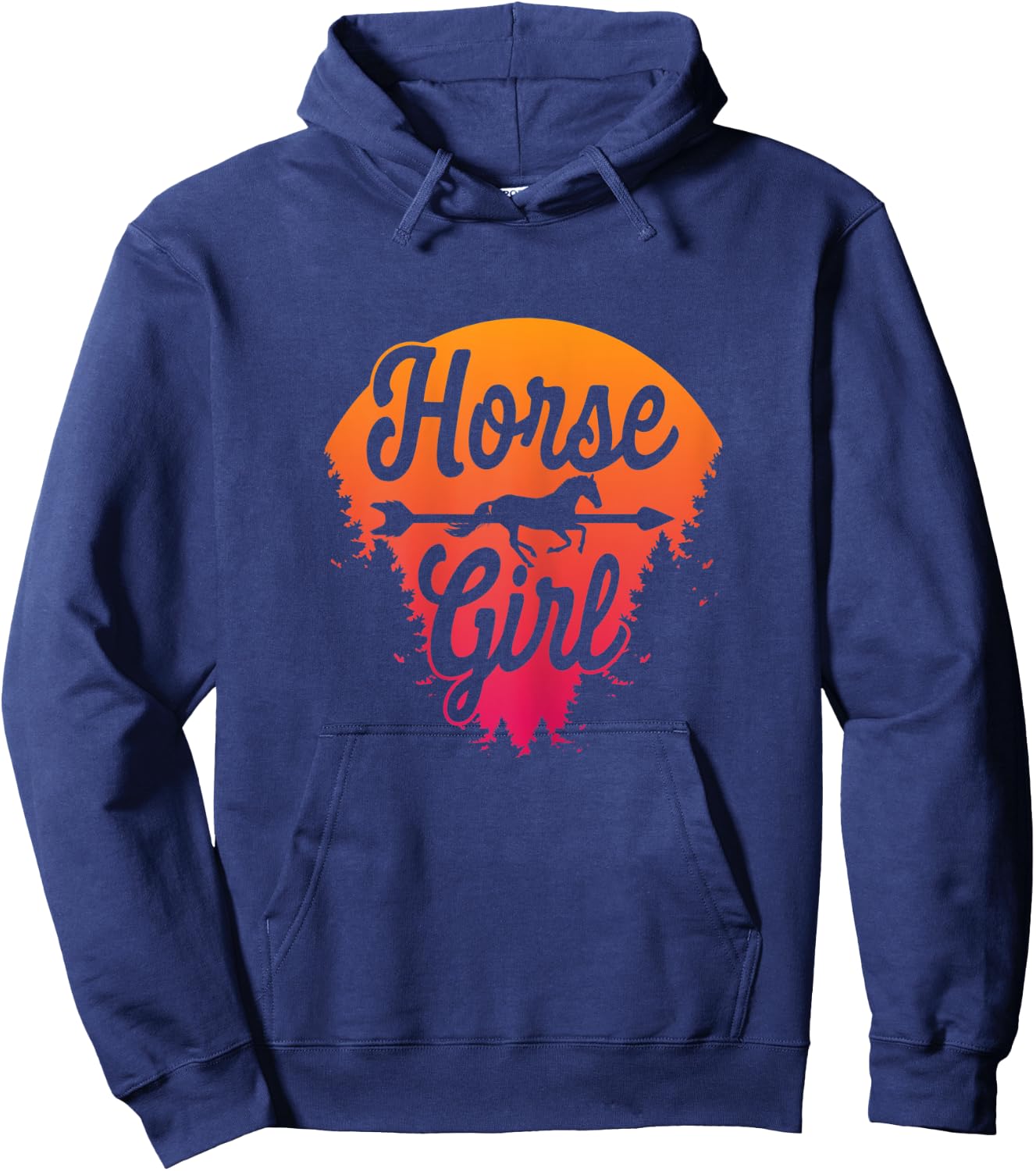 Cute horse shirt for teen girls Hoodie - Hoodie | Navy