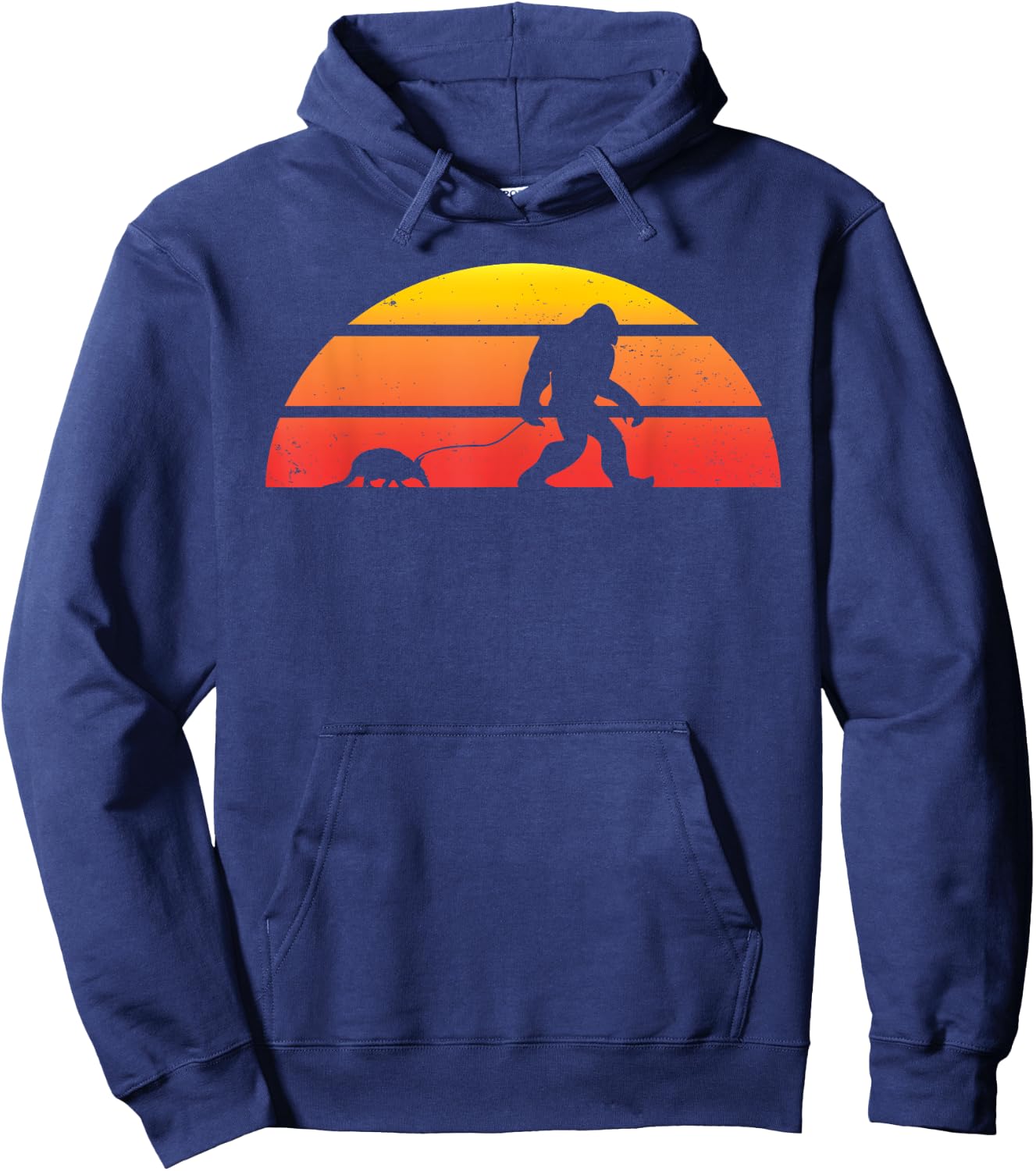 Bigfoot Armadillo Animal Outfit Sasquatch Gift Armadillo Hoodie - Hoodie | Navy