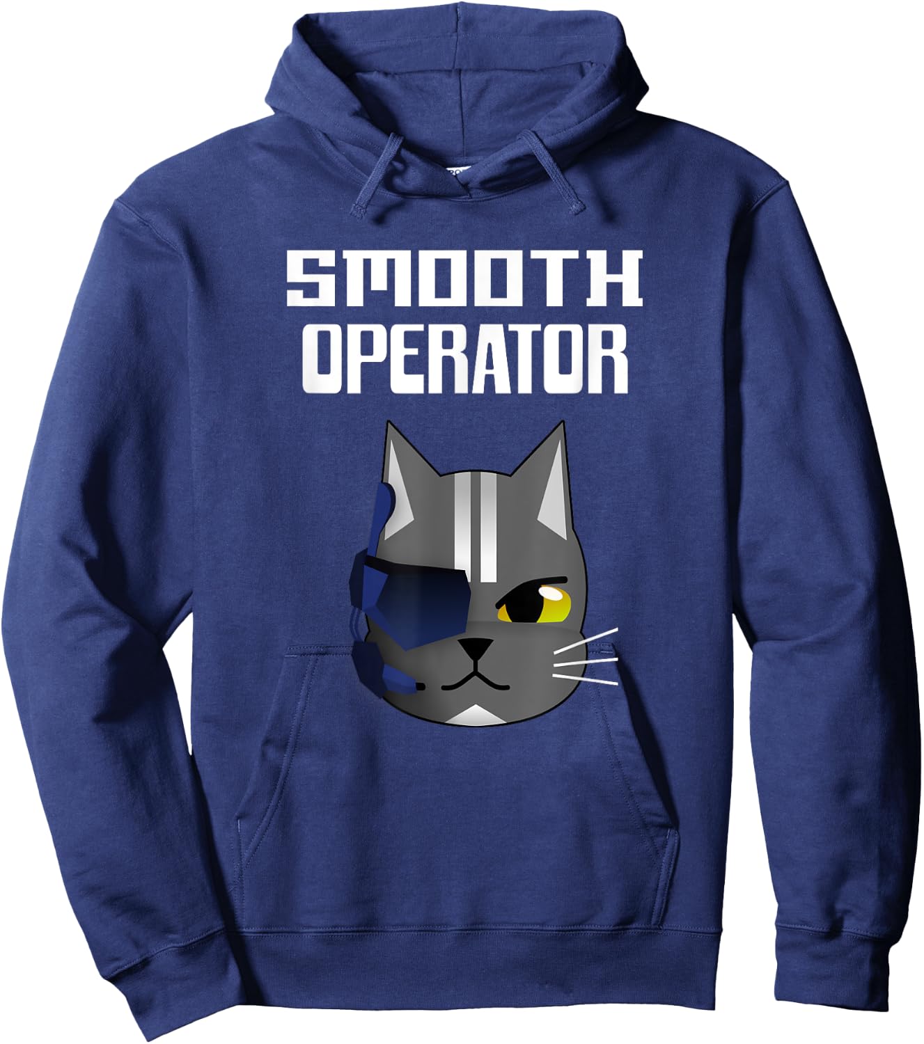 Funny Cat ; Smooth Operator Cat Shirt for Cat Lovers Women Kids Hoodie - Hoodie | Navy