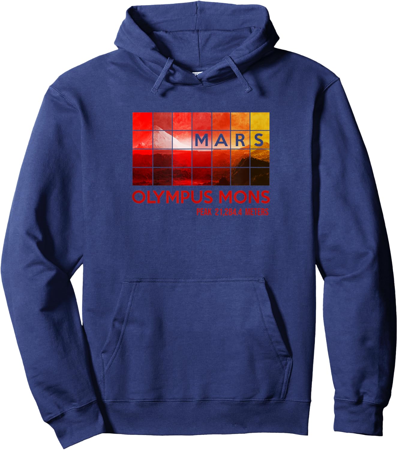 MARS Mission Olympus Mons Space Travel Astronomy Hoodie - Hoodie | Navy