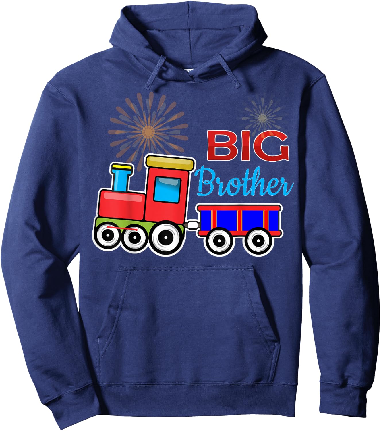 Big Brother Train Toddler/ infant Kids Hoodie - Hoodie | Navy