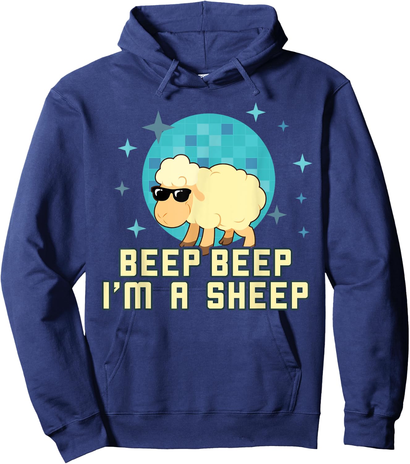 Beep Beep I'm A Sheep Shirt Funny Farm Animal Novelty Gift Hoodie - Hoodie | Navy