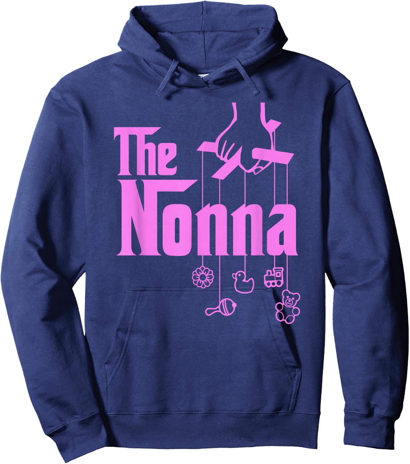 The Nonna! Italy Grandmother Baby Hang Toys Hoodie - Hoodie | Navy