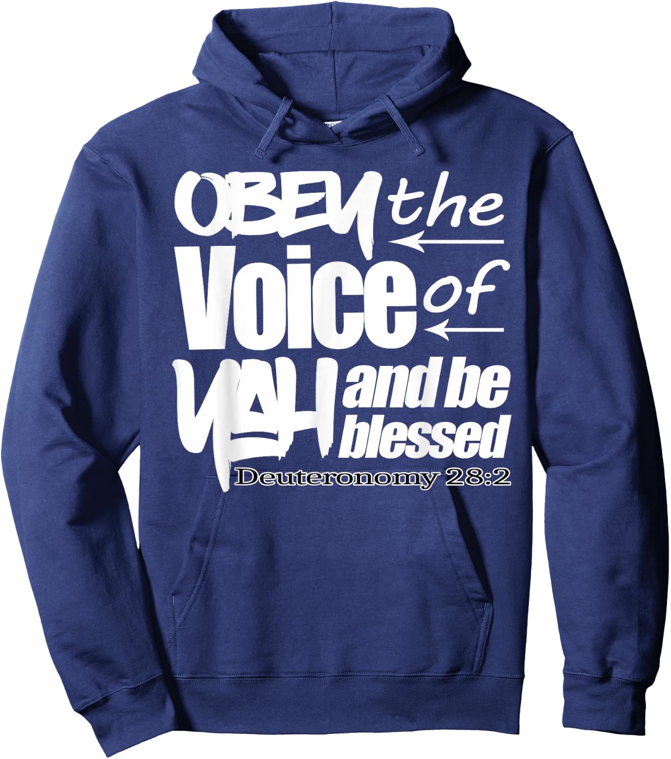 Hebrew Israelite Tribe Judah Torah Deut 28 Obey Yah Hoodie - Hoodie | Navy