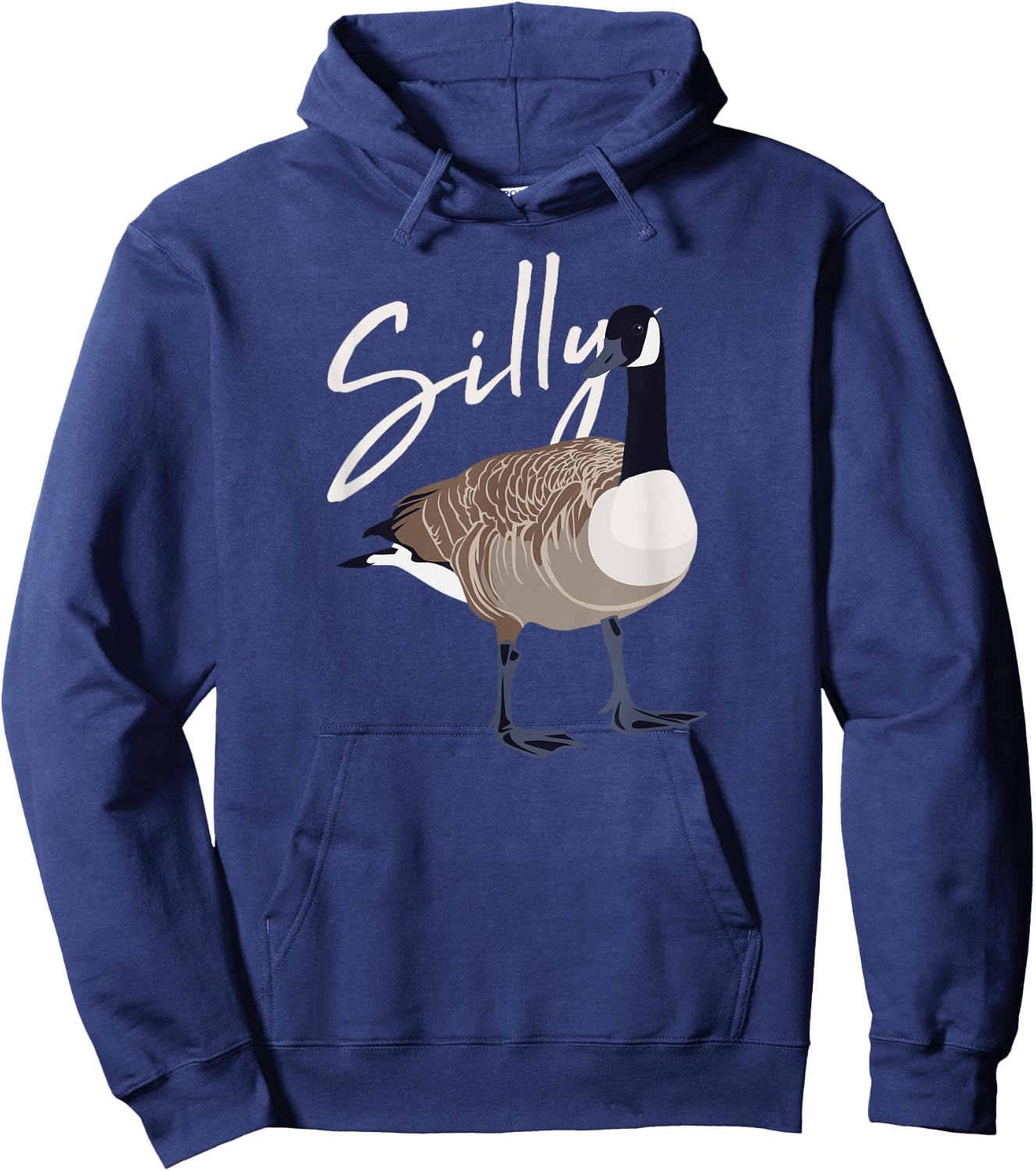 Canadian Goose Silly Goose Funny Cute Bird Hunter Hoodie - Hoodie | Navy