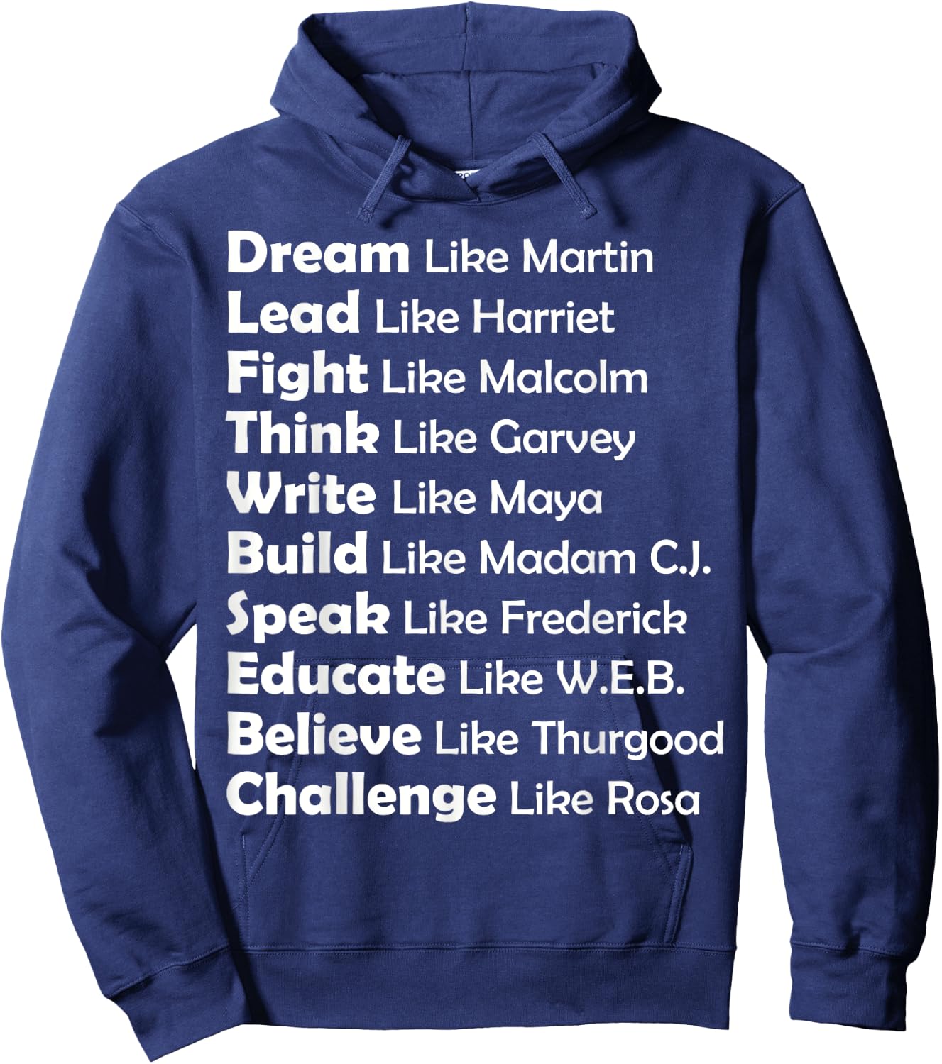 Dream Like Martin, Lead Like Harriet Women men gift Hoodie - Hoodie | Navy