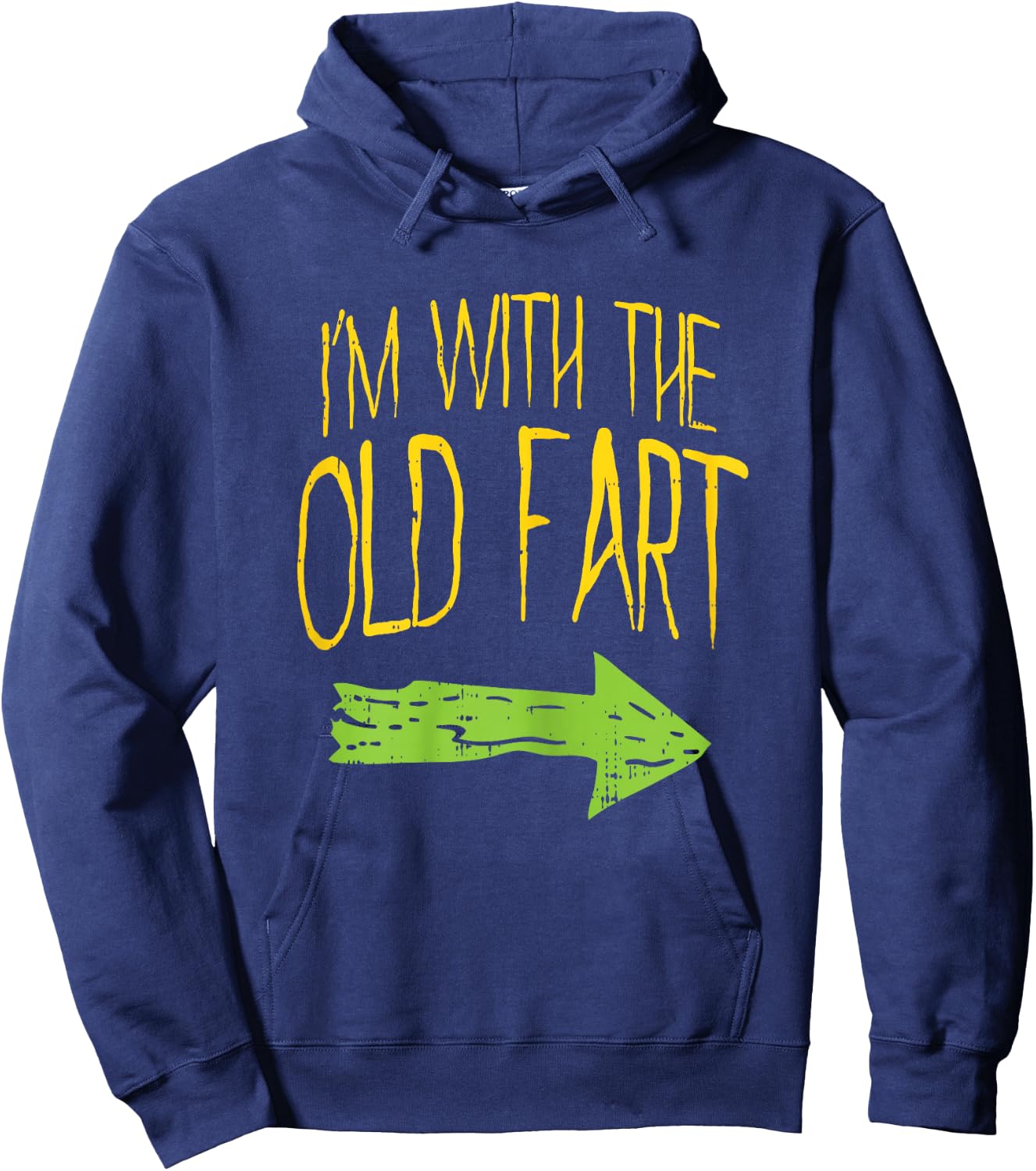 Im With The Old Fart Fun Matching Couples Halloween Costume Hoodie - Hoodie | Navy