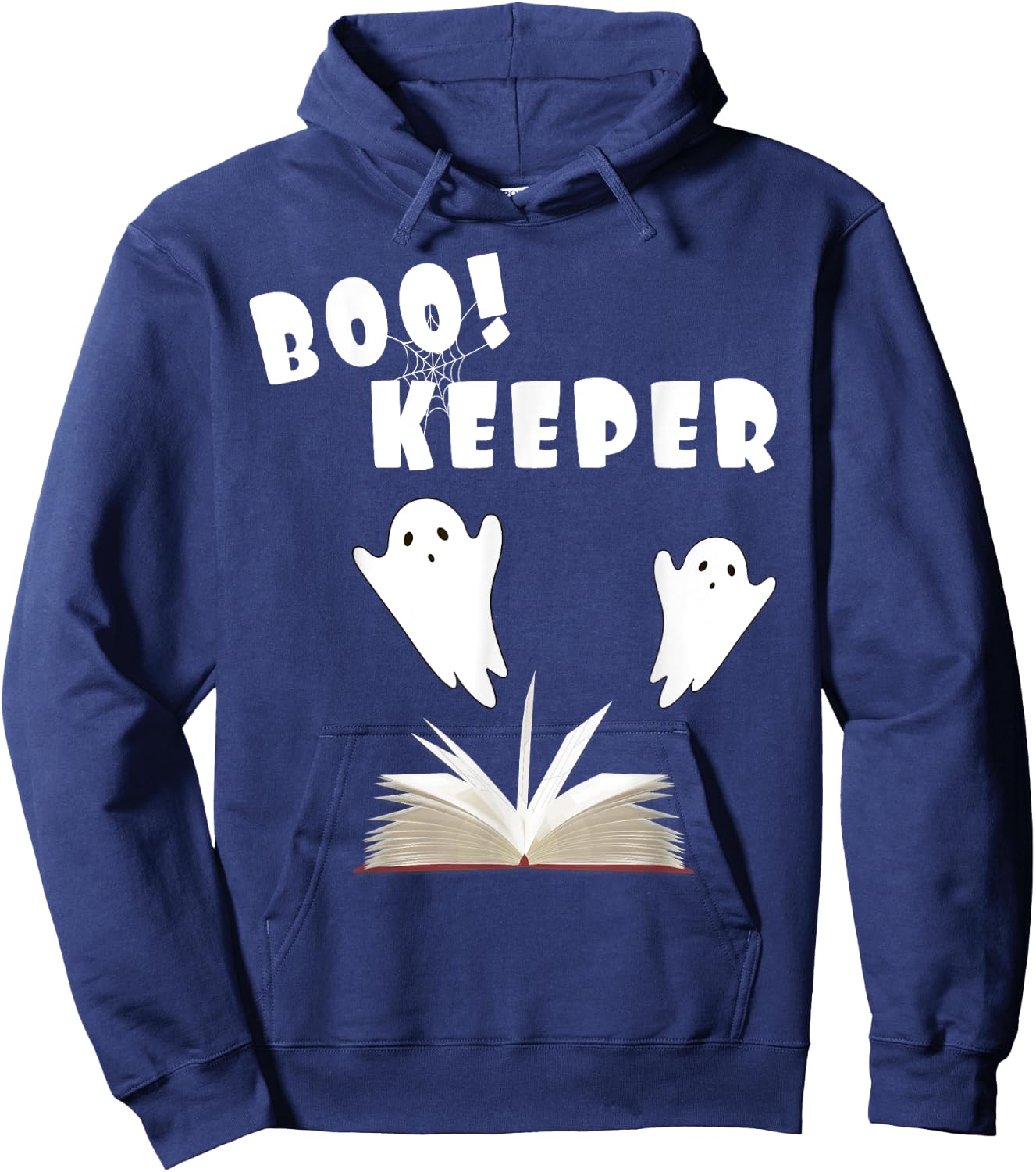 Boo Keeper Ghost Librarian Halloween Costume for Bookkeeper Hoodie - Hoodie | Navy