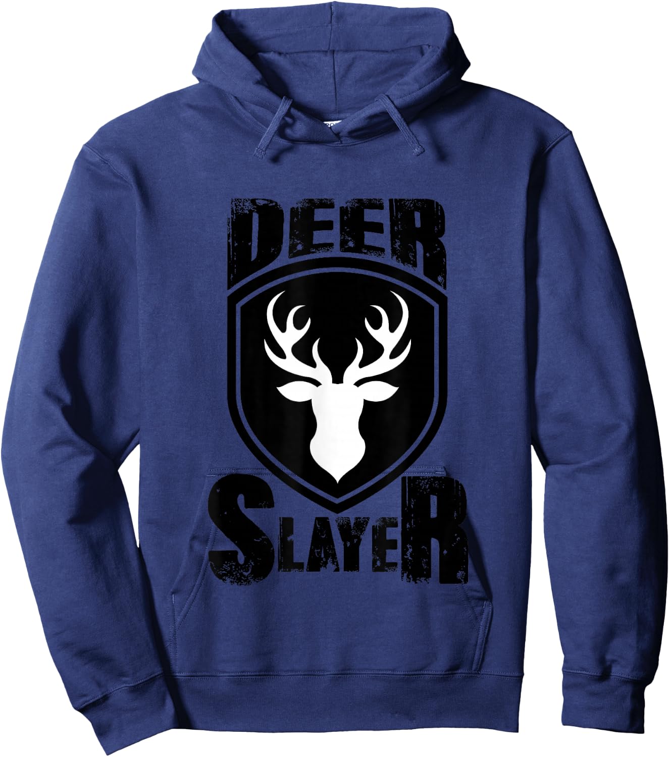 Deer Hunter Slayer Hunting Buck Sportsman T shirt Hoodie - Hoodie | Navy
