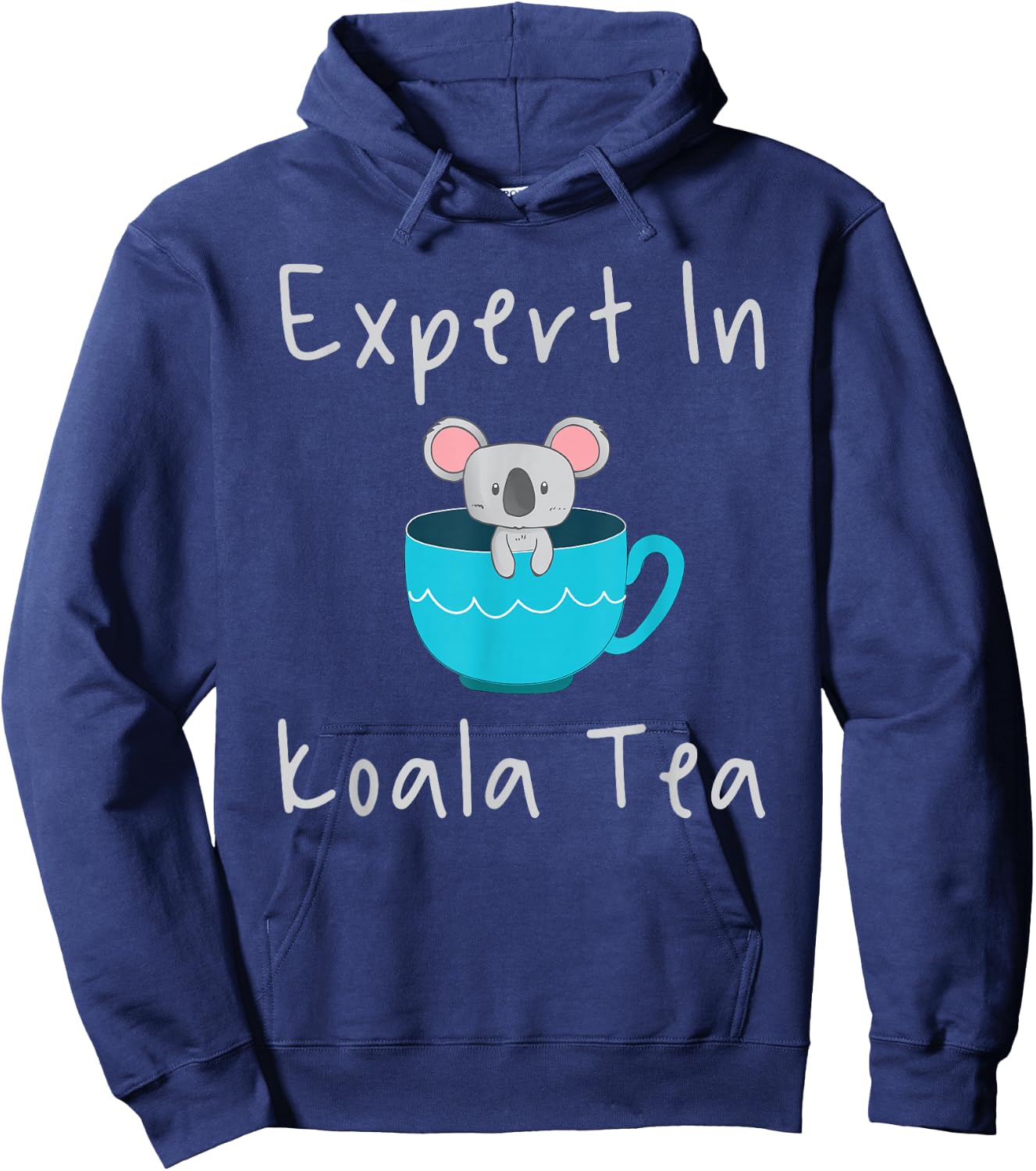 Expert in Koala Tea Pun Quality Control Manager Specialist Hoodie - Hoodie | Navy