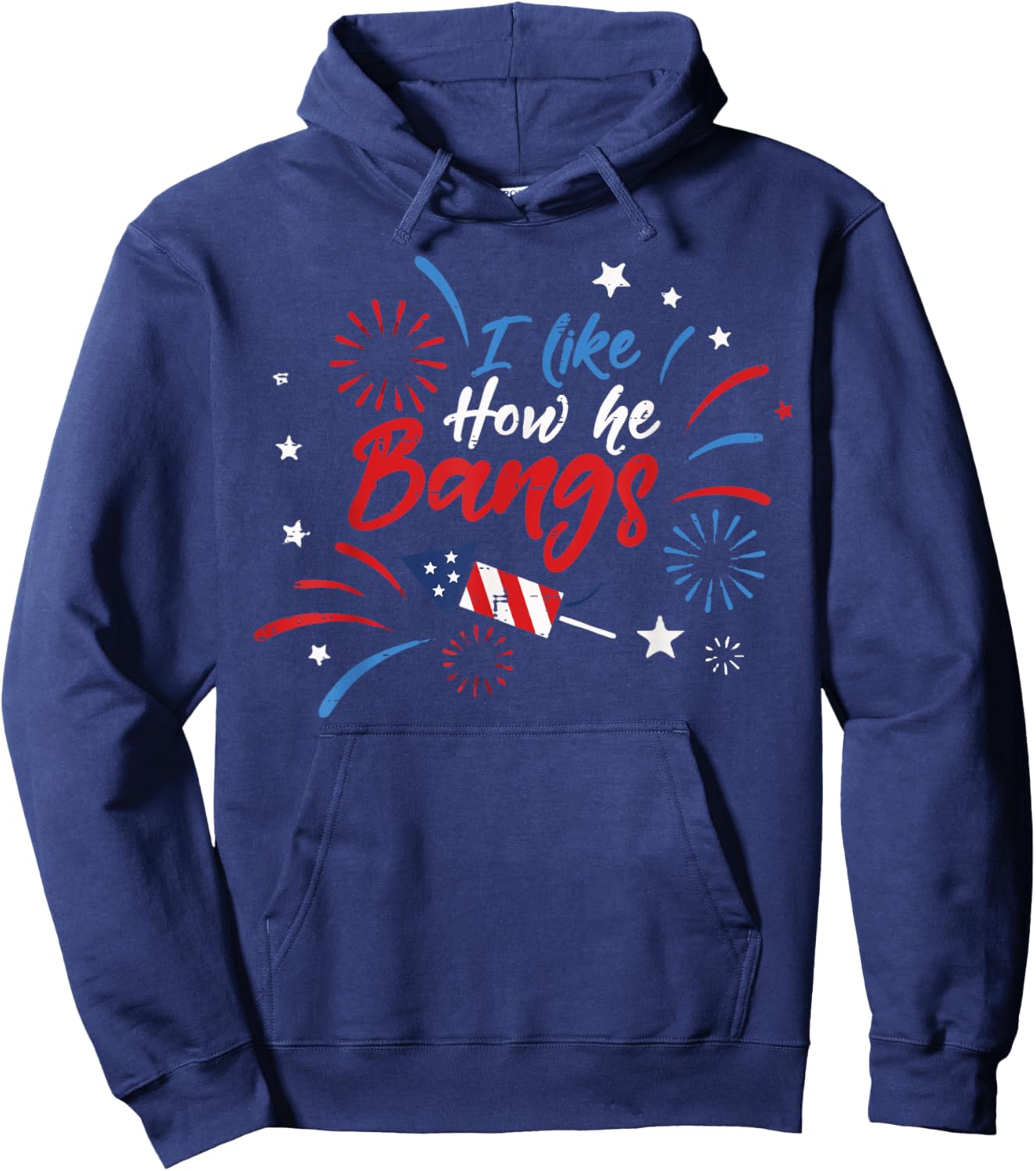 4th Of July Couple I Like How He Bangs Funny Humor Women Men Hoodie - Hoodie | Navy
