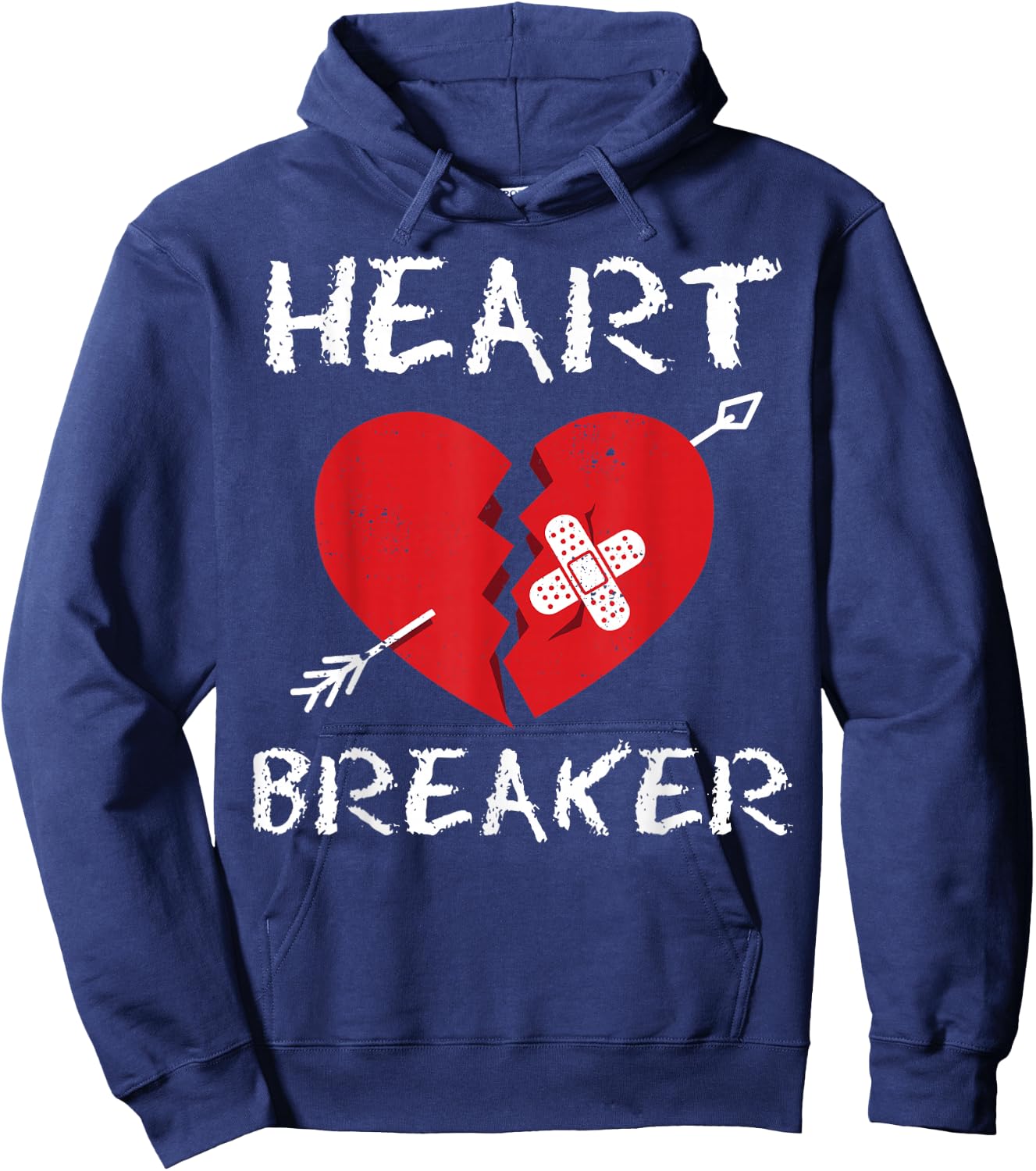 Valentine's Heart Breaker Gift Lovers Hoodie - Hoodie | Navy