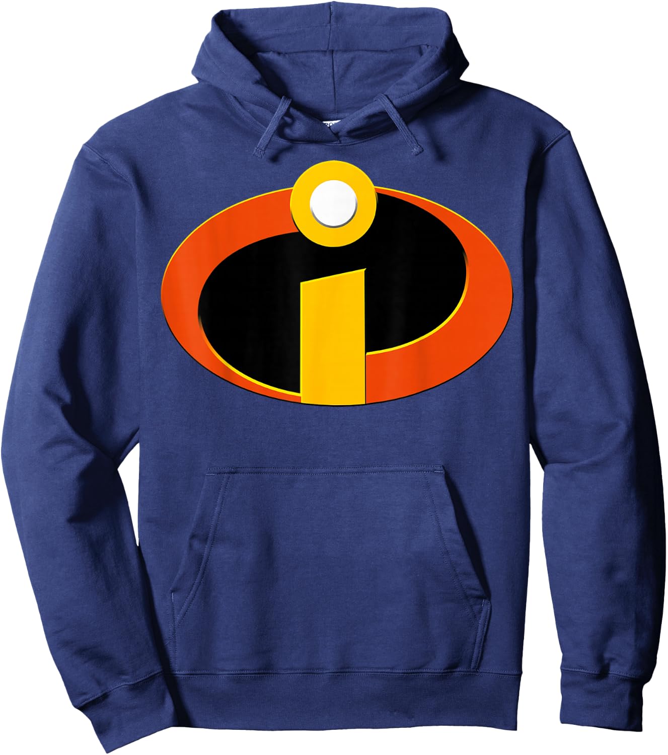 Disney Pixar The Incredibles Distressed Superhero Badge Hoodie - Hoodie | Navy