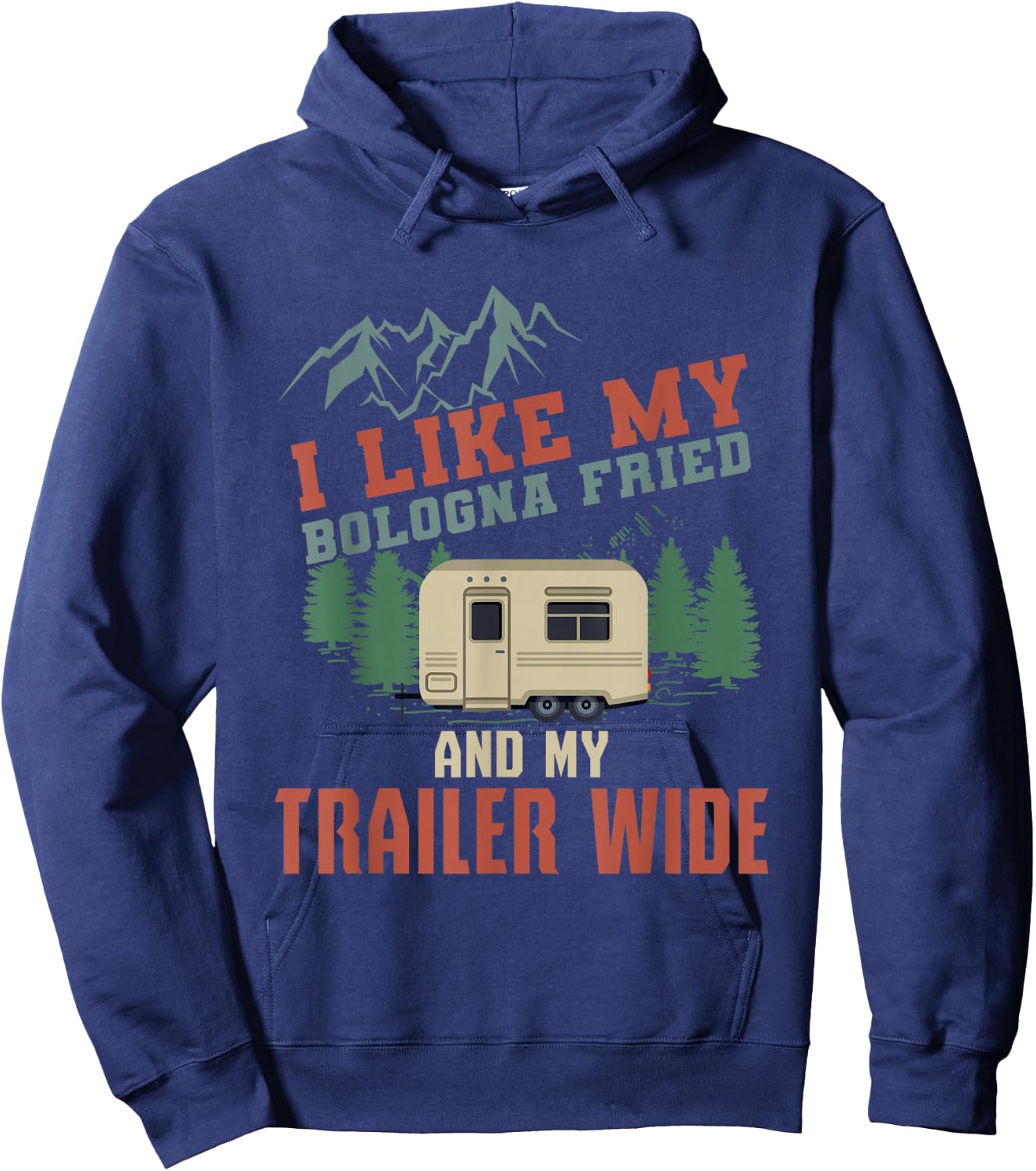 Funny Camper Trailer T Shirt Gift The Redneck Humor Gift Hoodie - Hoodie | Navy